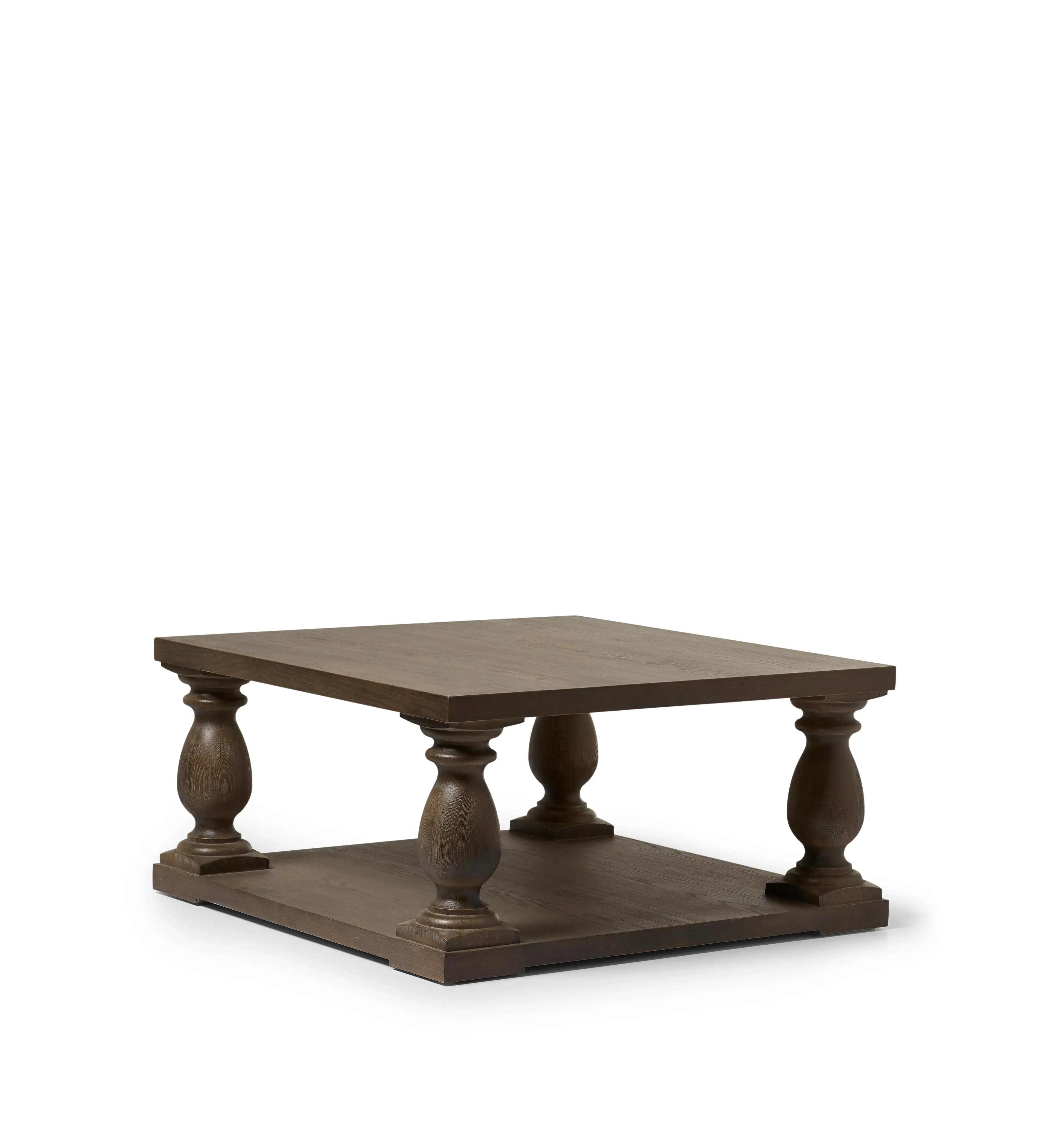 Round Coffee Table - Watered Grey, Wood