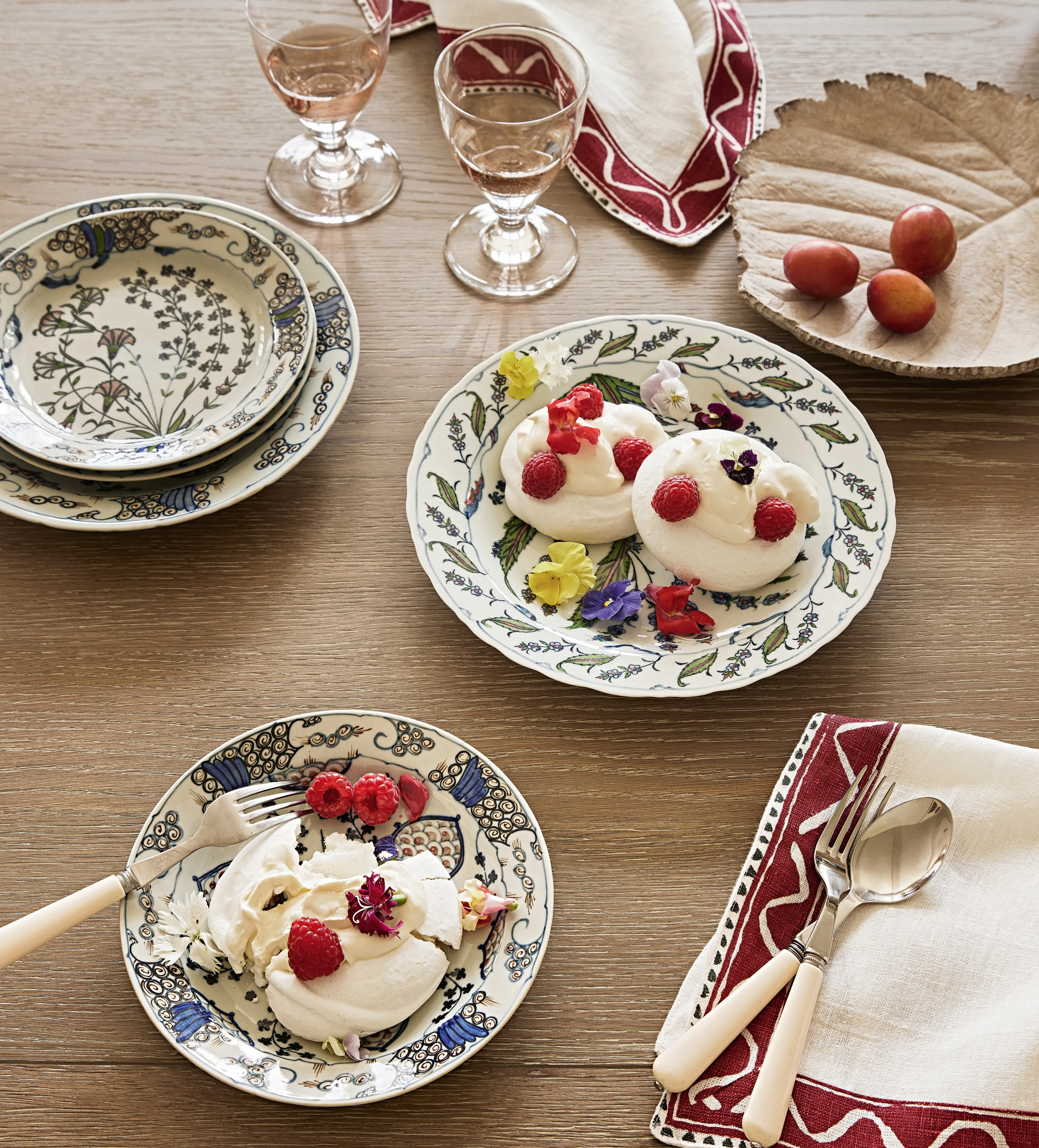 Side Plates Set of Four - Multi, Ceramic