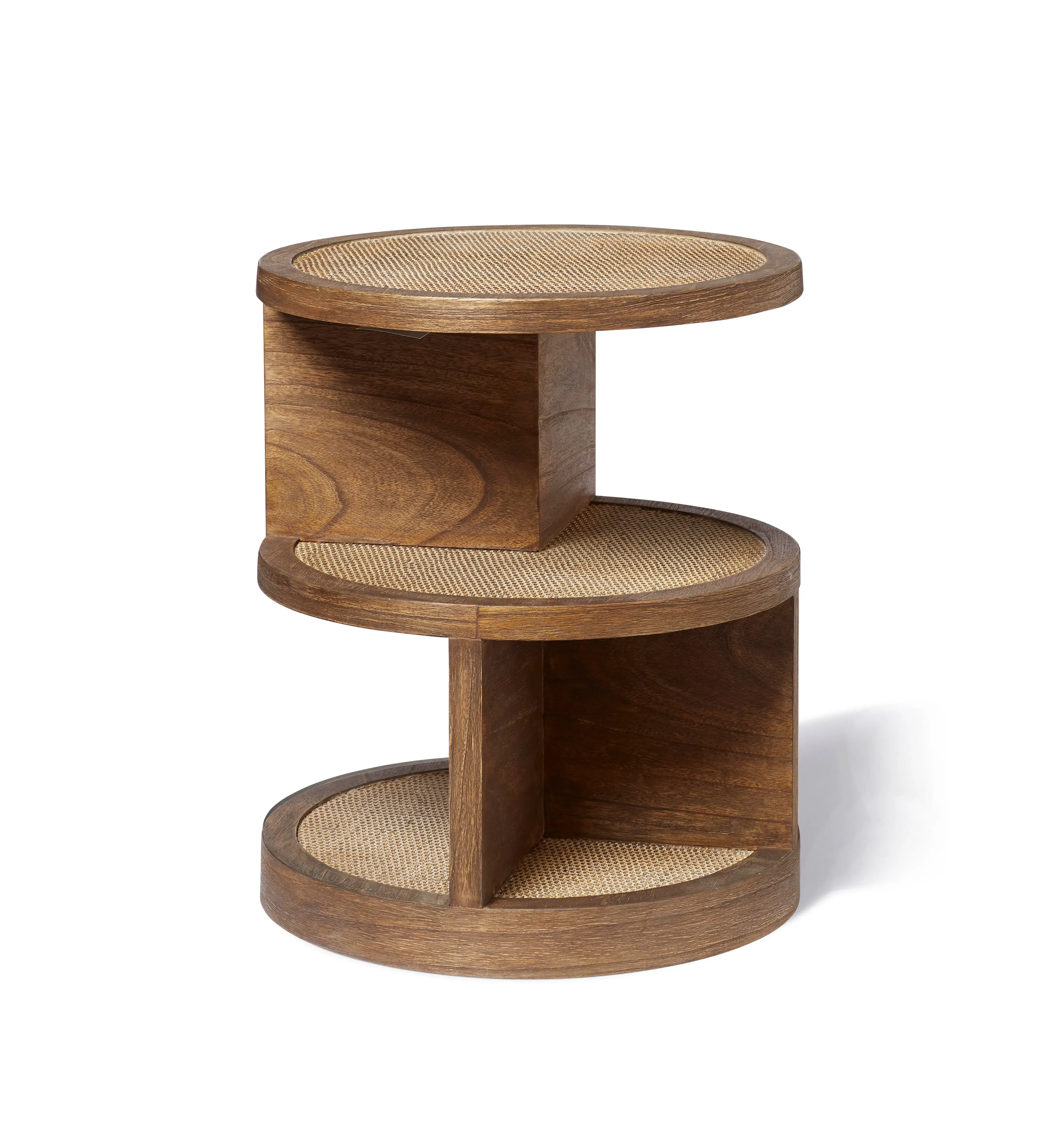 Side Table with Cane Detail - Natural, Wood image