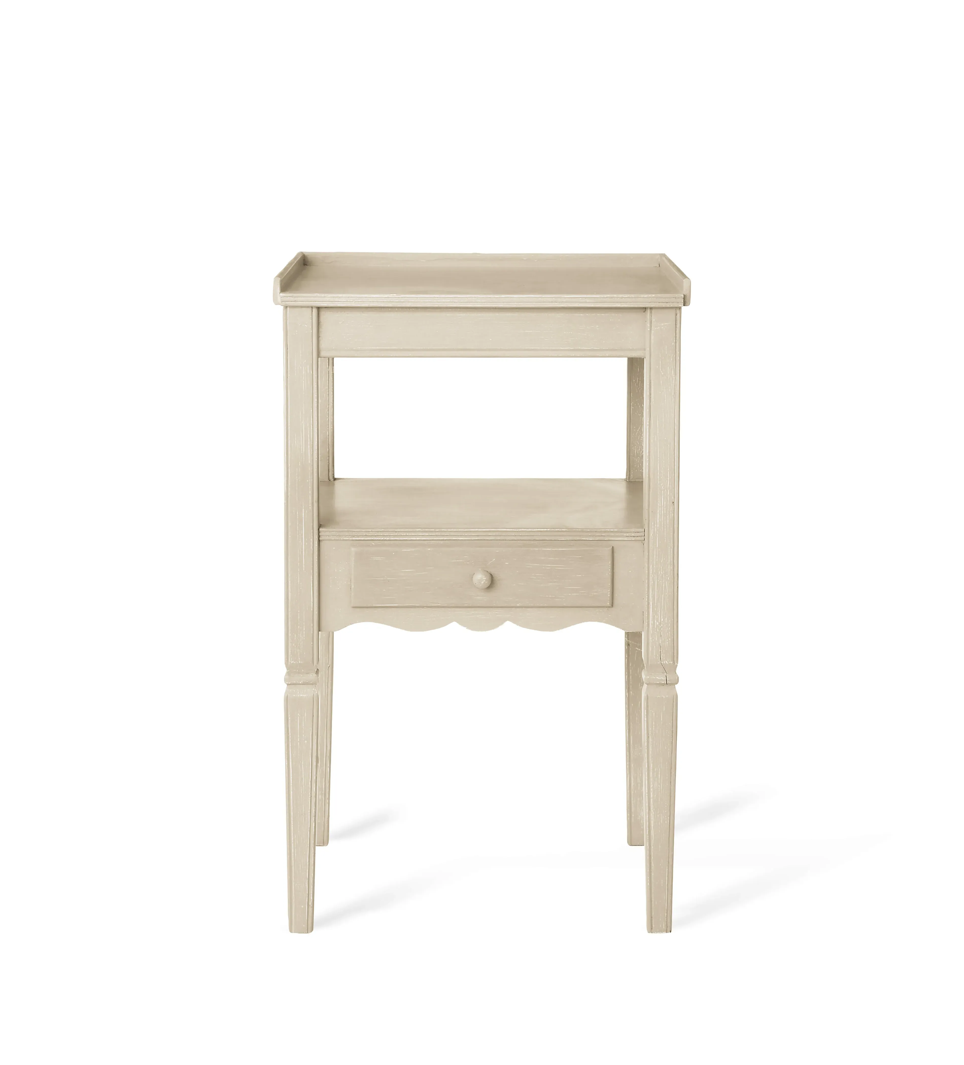 Side Table with Drawer - Linen Grey, Wood image