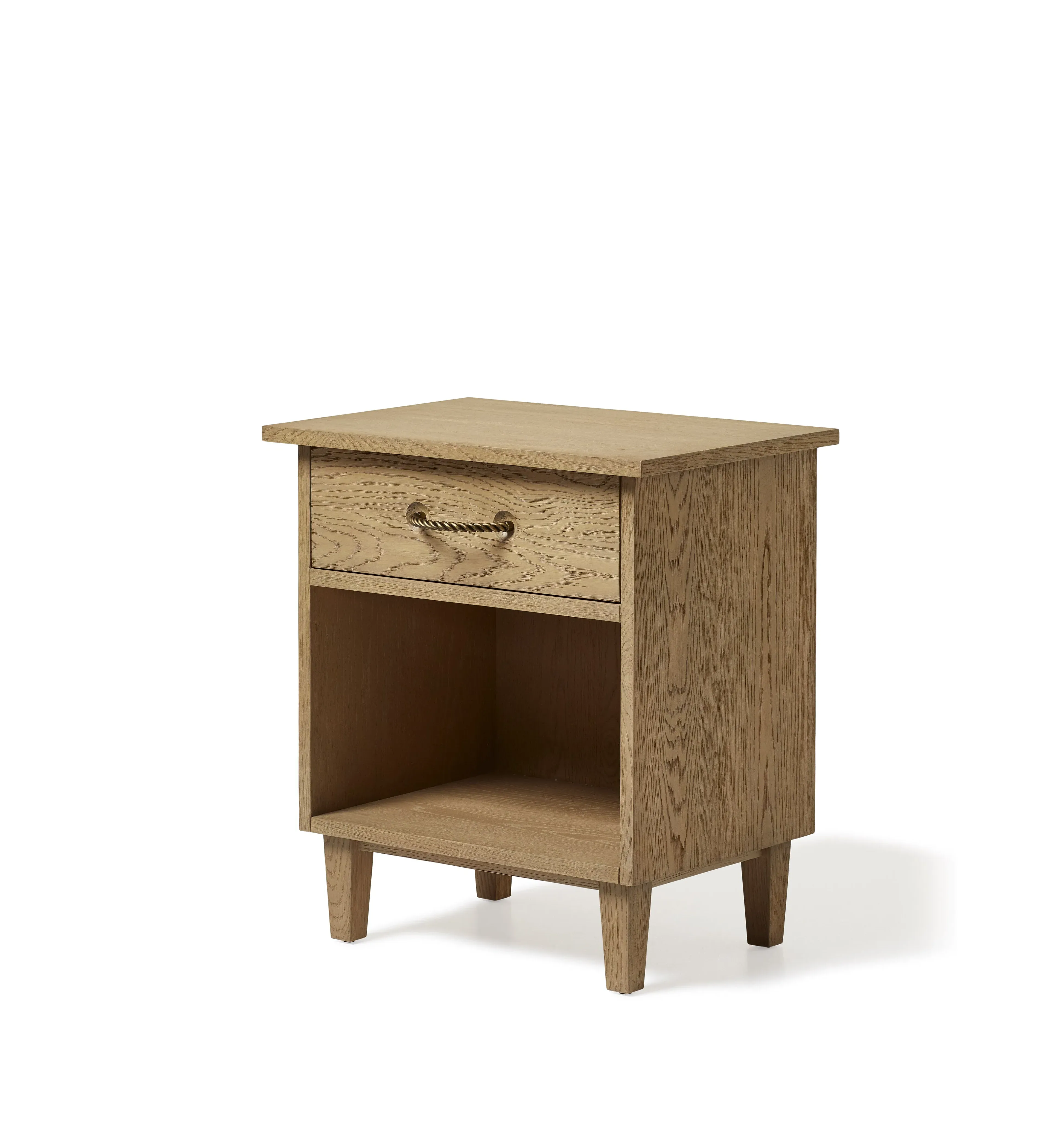 Side Table with Drawer - Weathered Oak image