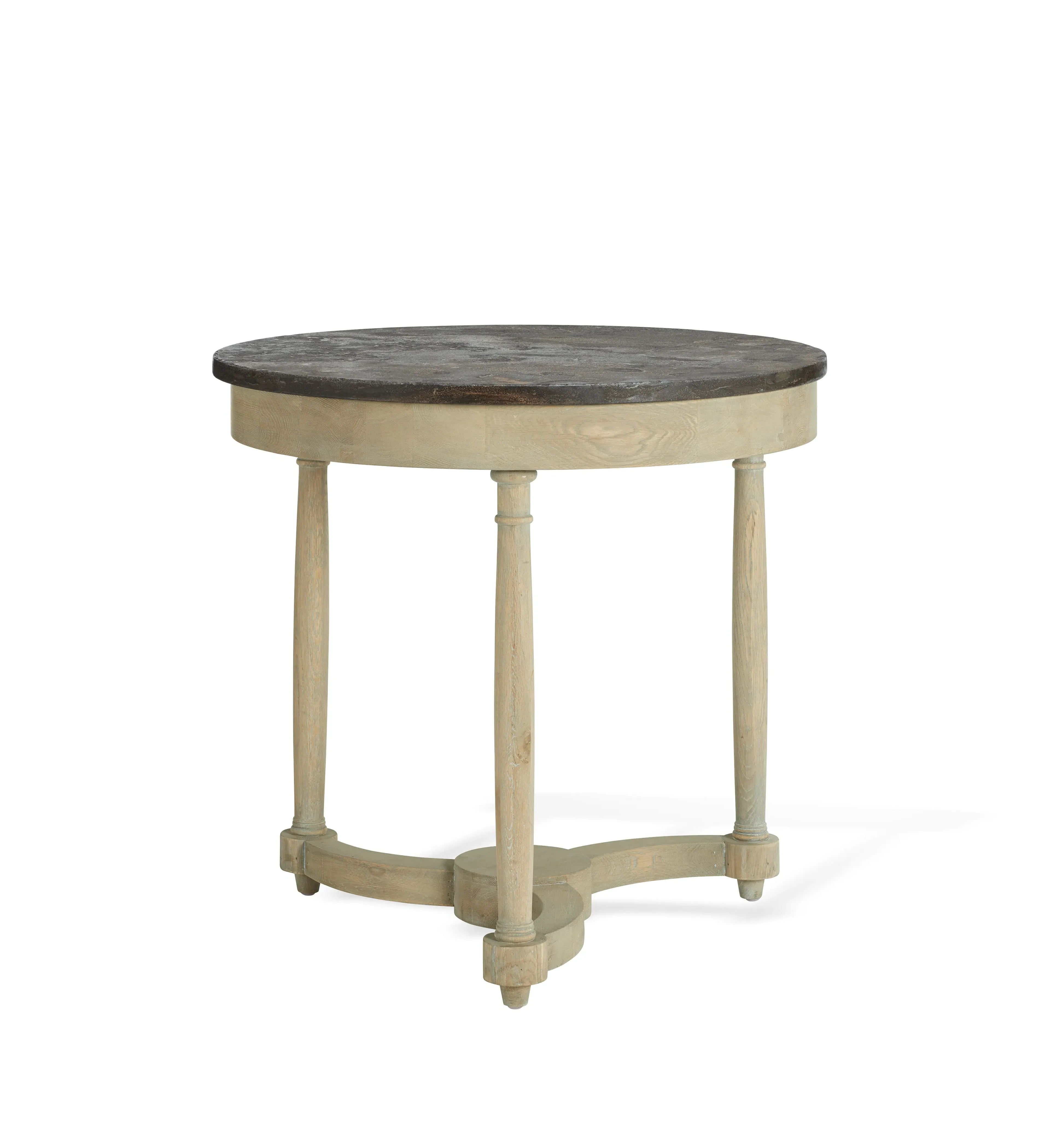 Side Table with Helix Strut - Oak, Stone