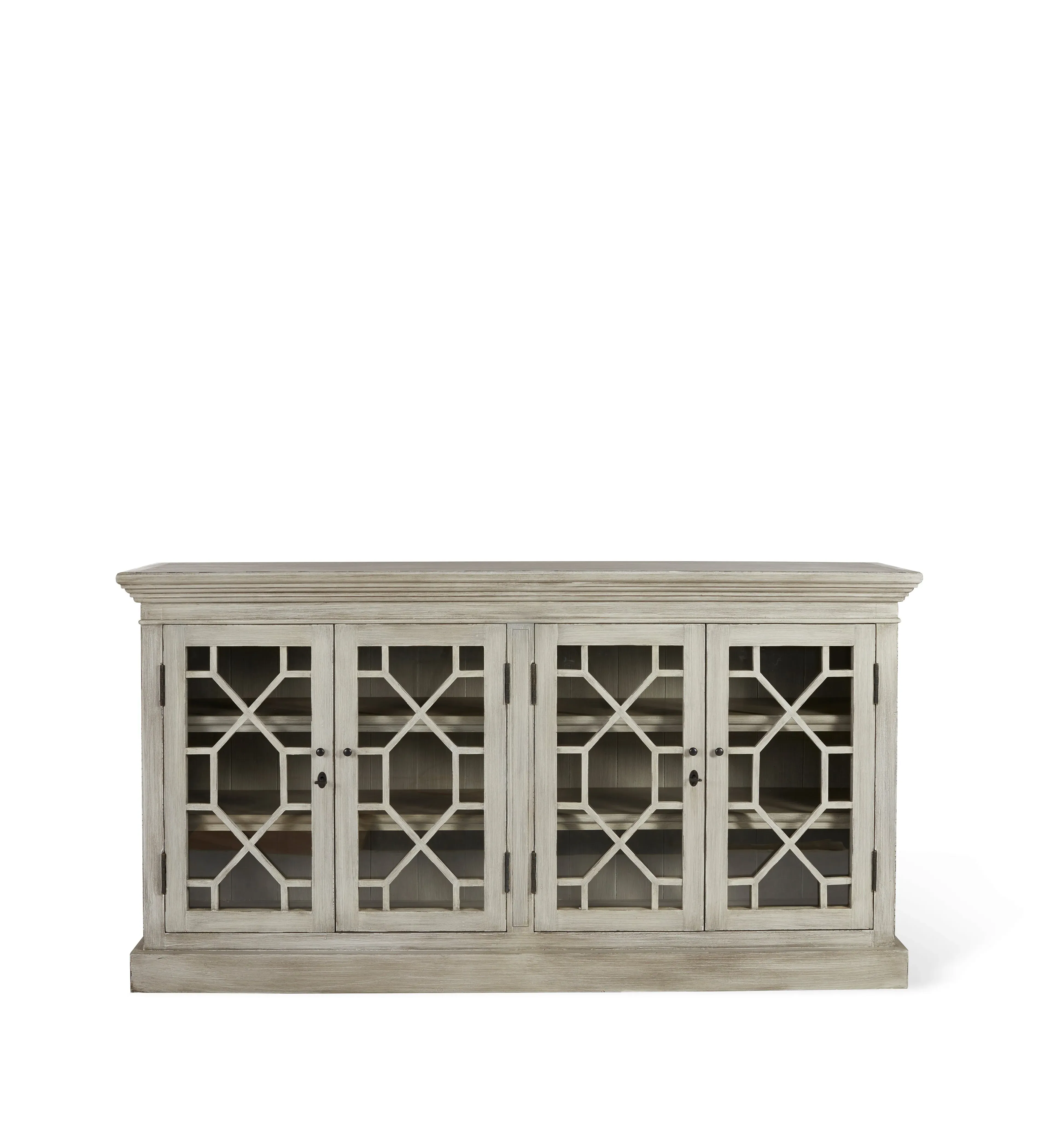 Sideboard with Glass Doors - Flannel Grey image