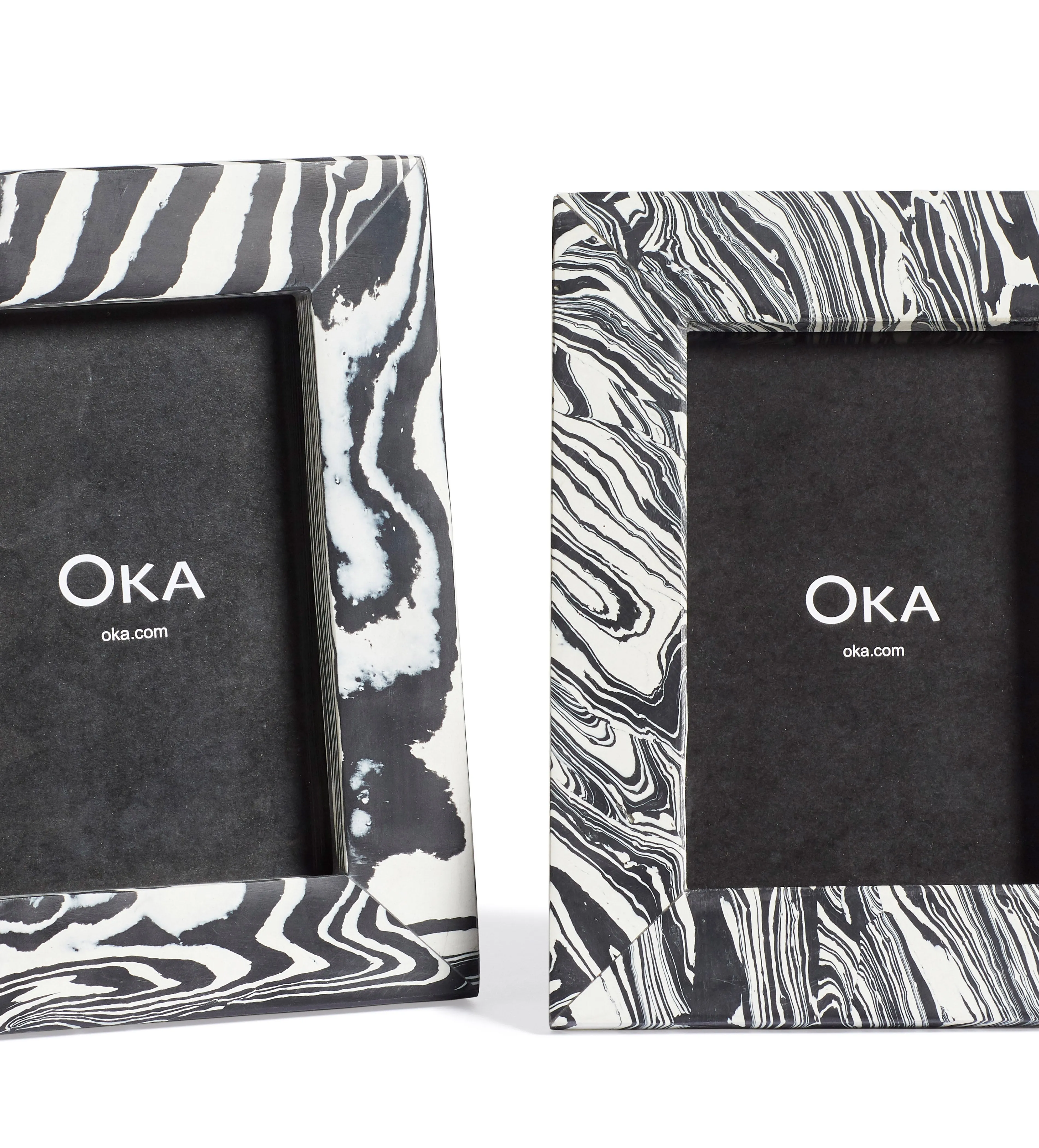 Small Picture Frame - Black/White, Marble image