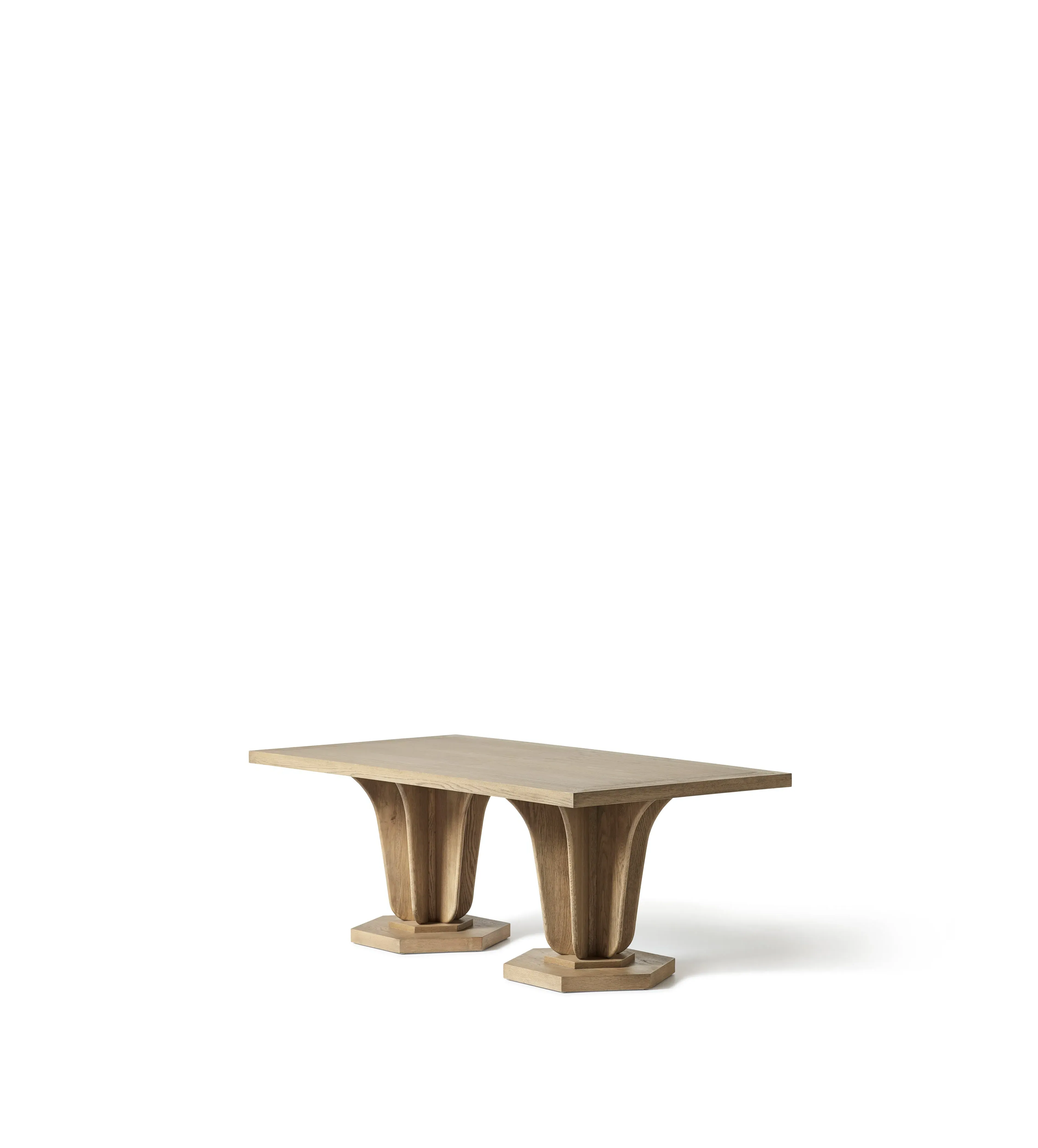 Small Rectangular Dining Table - Weathered Oak image