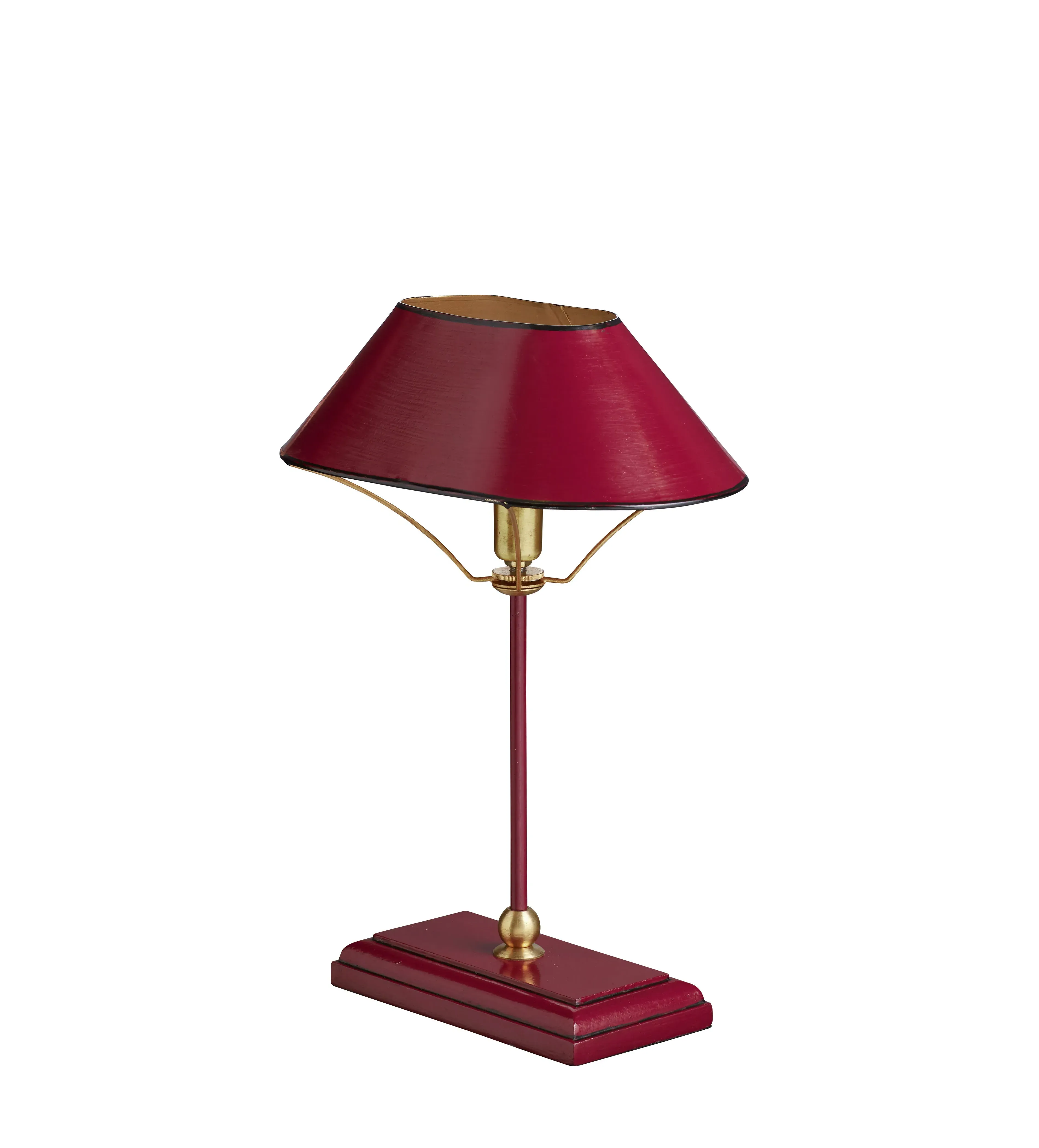 Small Table Lamp with Shade - Loganberry, Metal