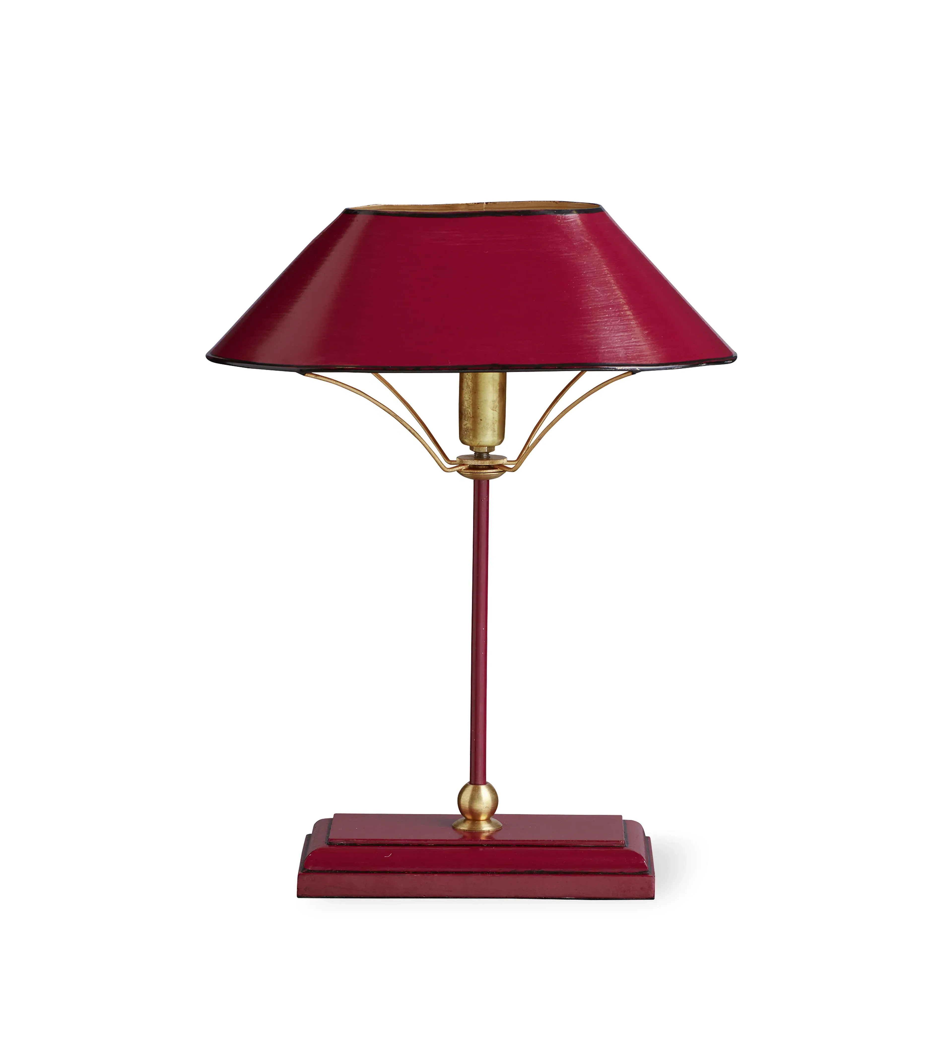 Small Table Lamp with Shade - Loganberry, Metal