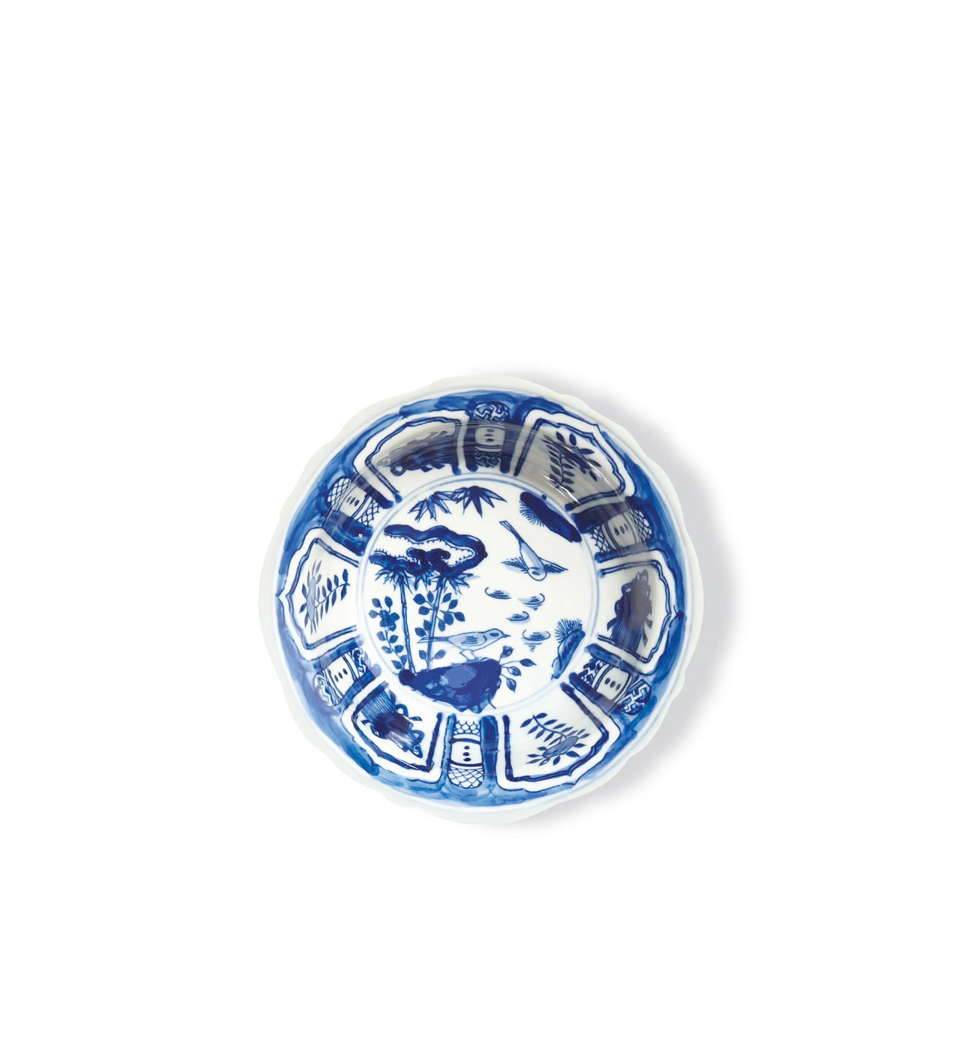 Soup Bowl - Blue/White, Ceramic image