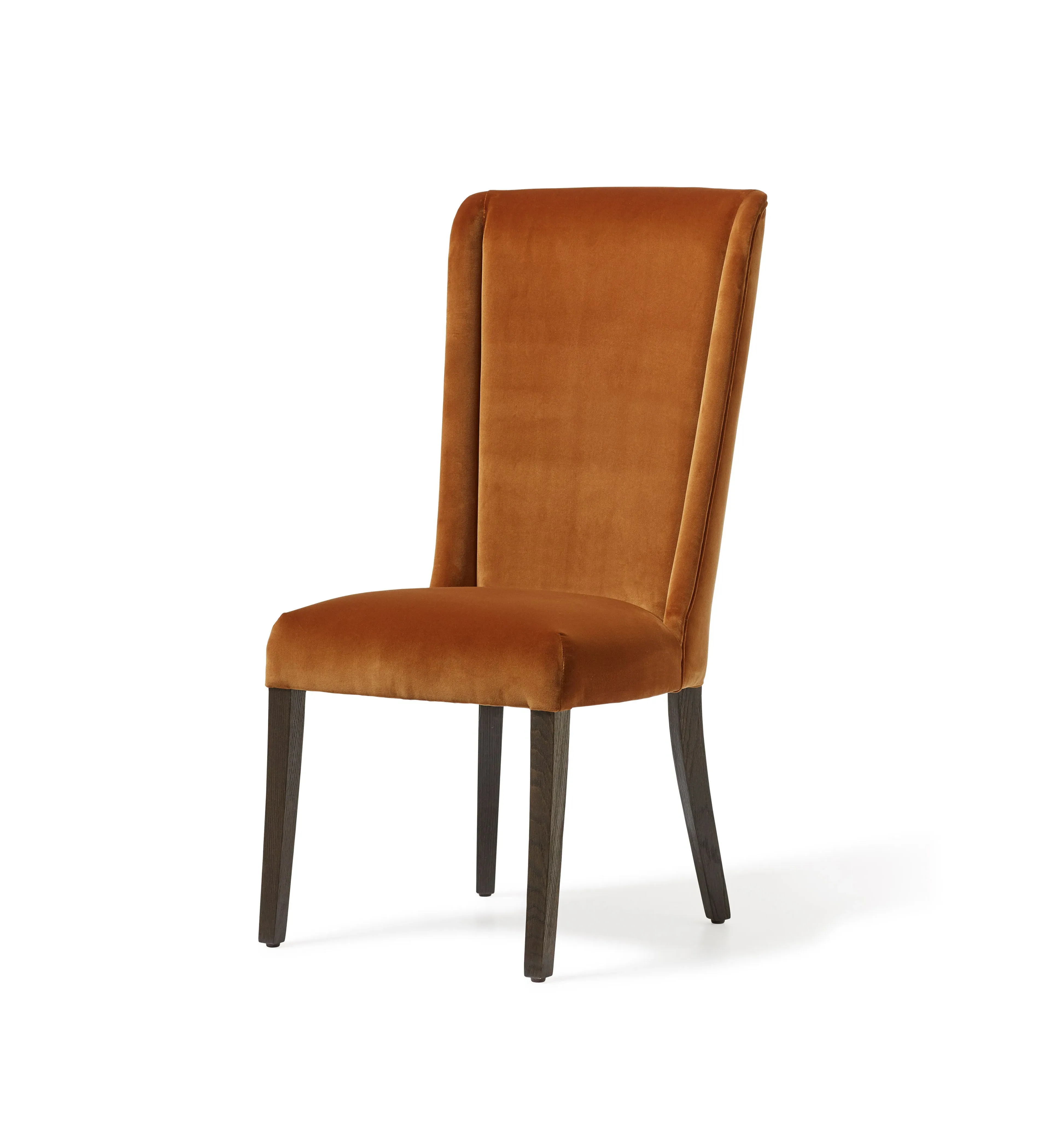 Spencer Dining Chair - Dirty Orange, Velvet