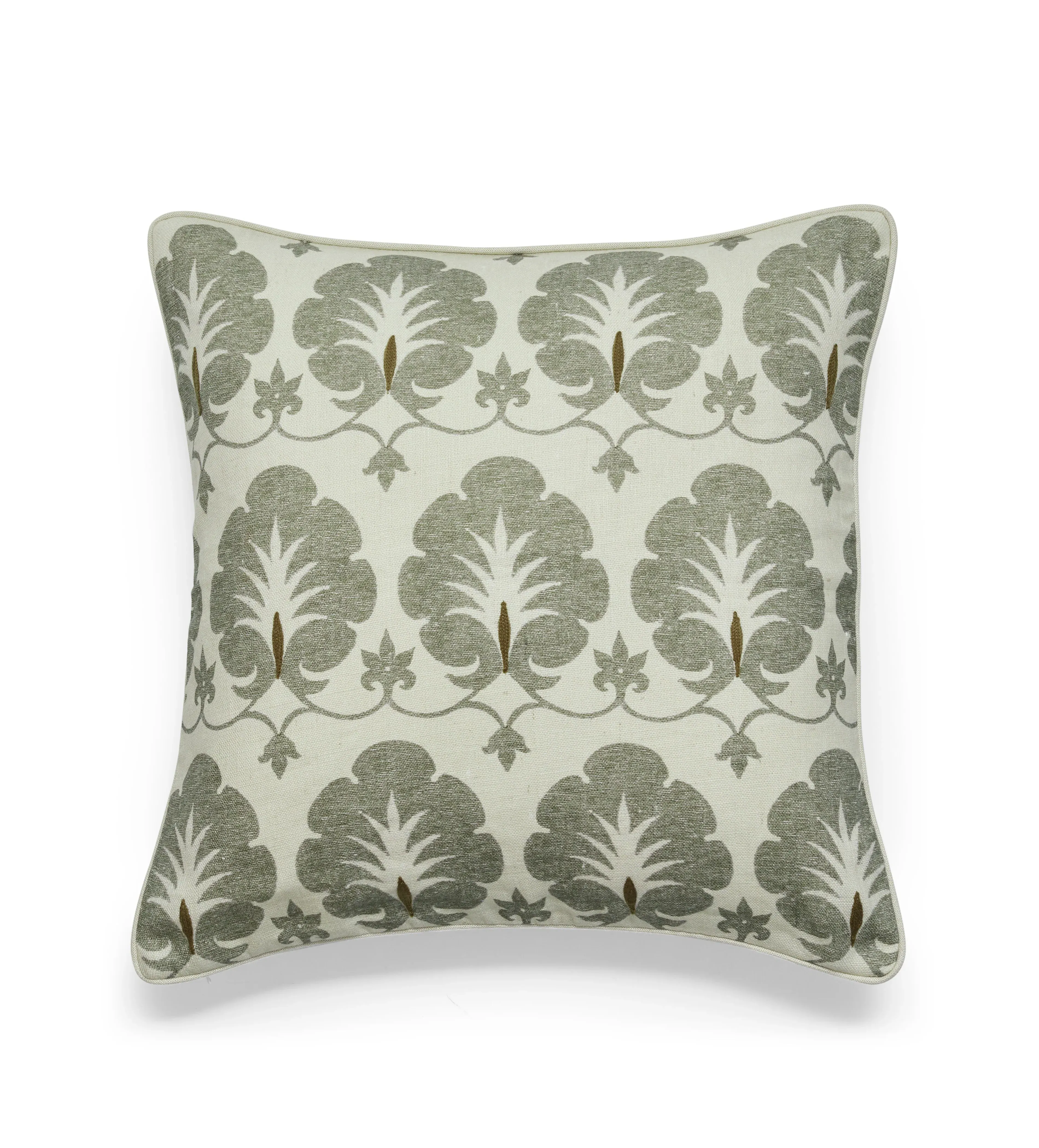 Square Cushion Cover - Dune Green, Linen