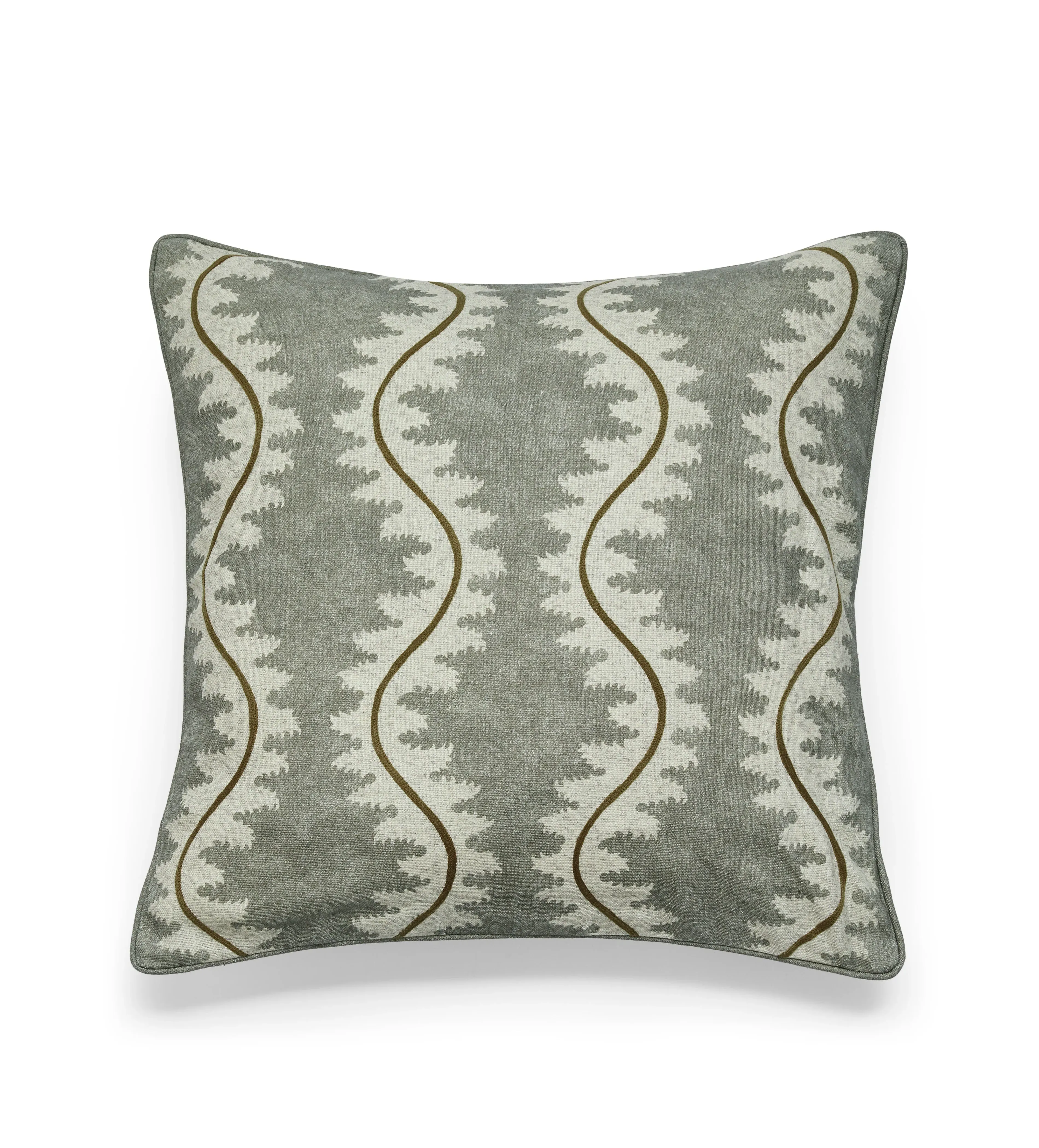 Square Cushion Cover - Dune Green, Linen image