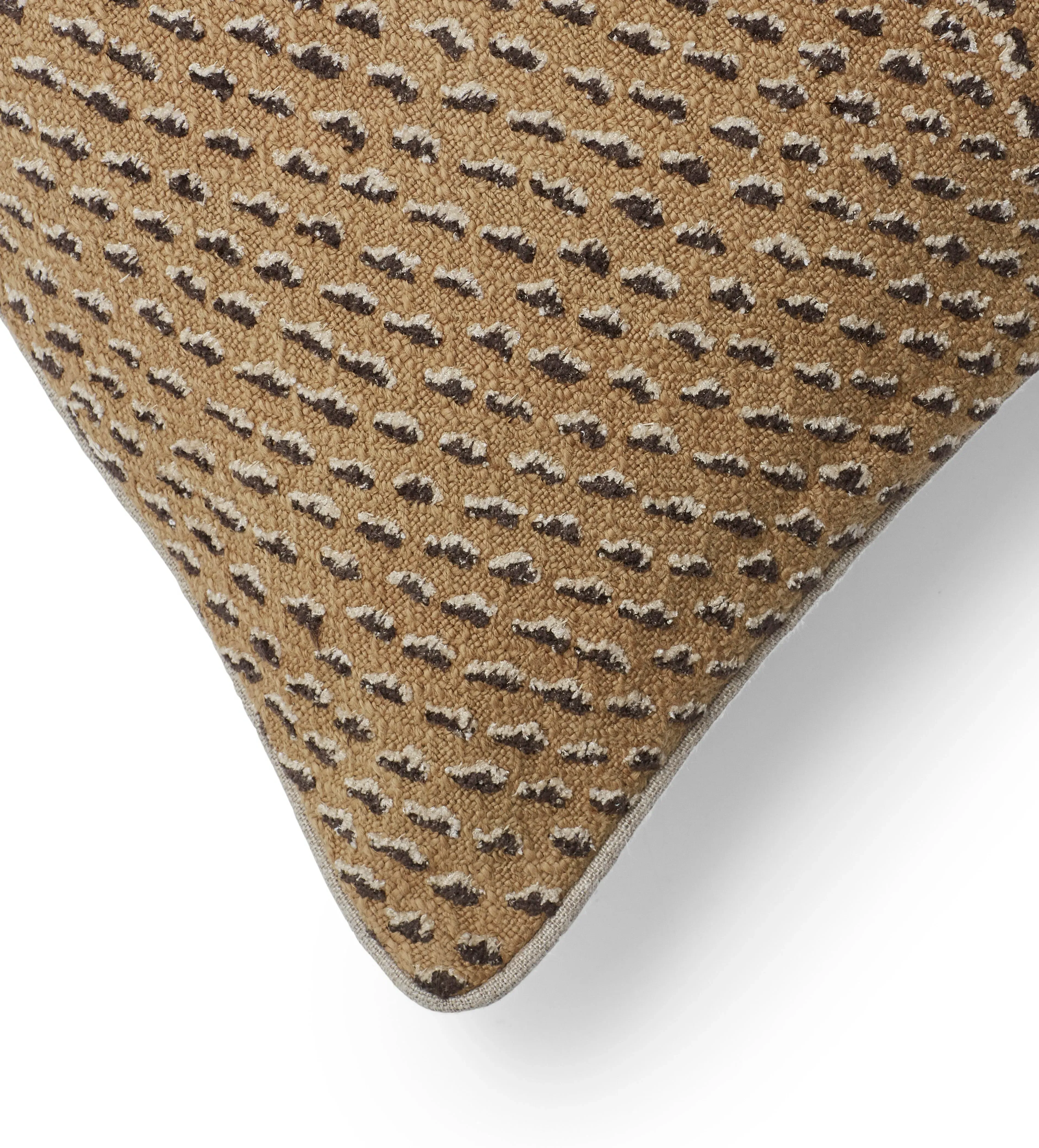 Square Cushion Cover with Embroidery - Orange
