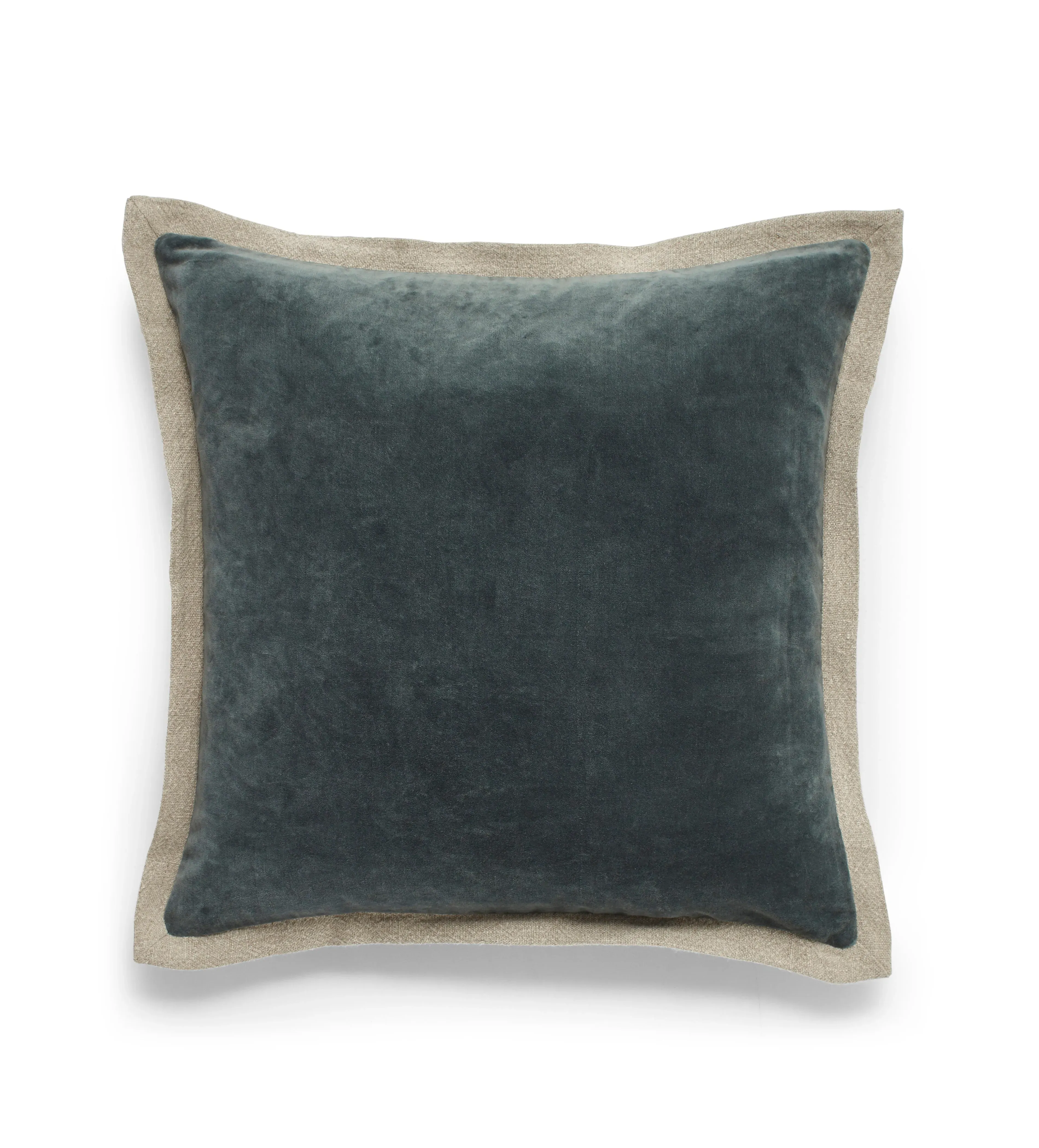 Square Cushion Cover with Flange - Air Force Blue