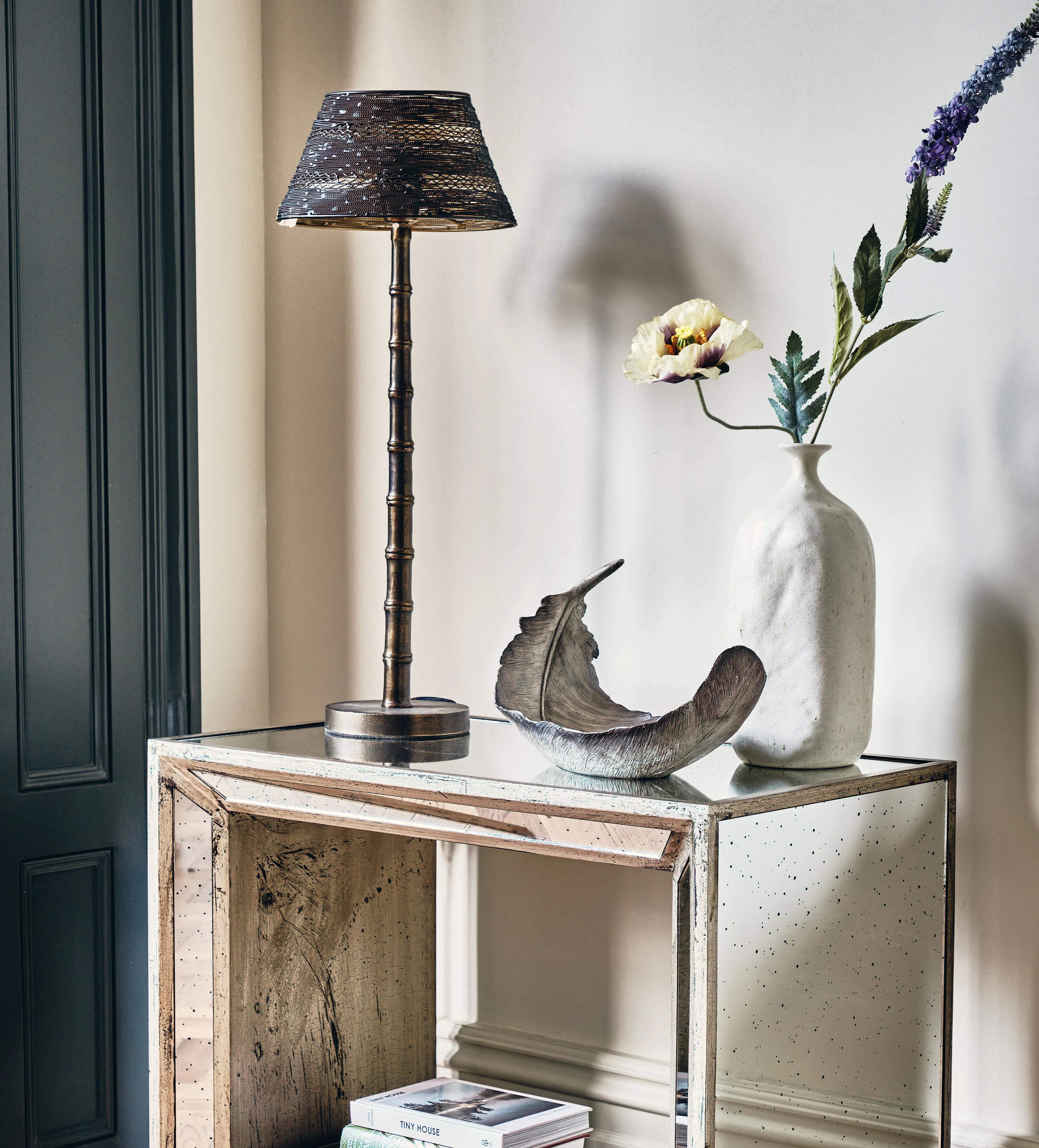Table Lamp with Shade - Antique Bronze, Aluminium
