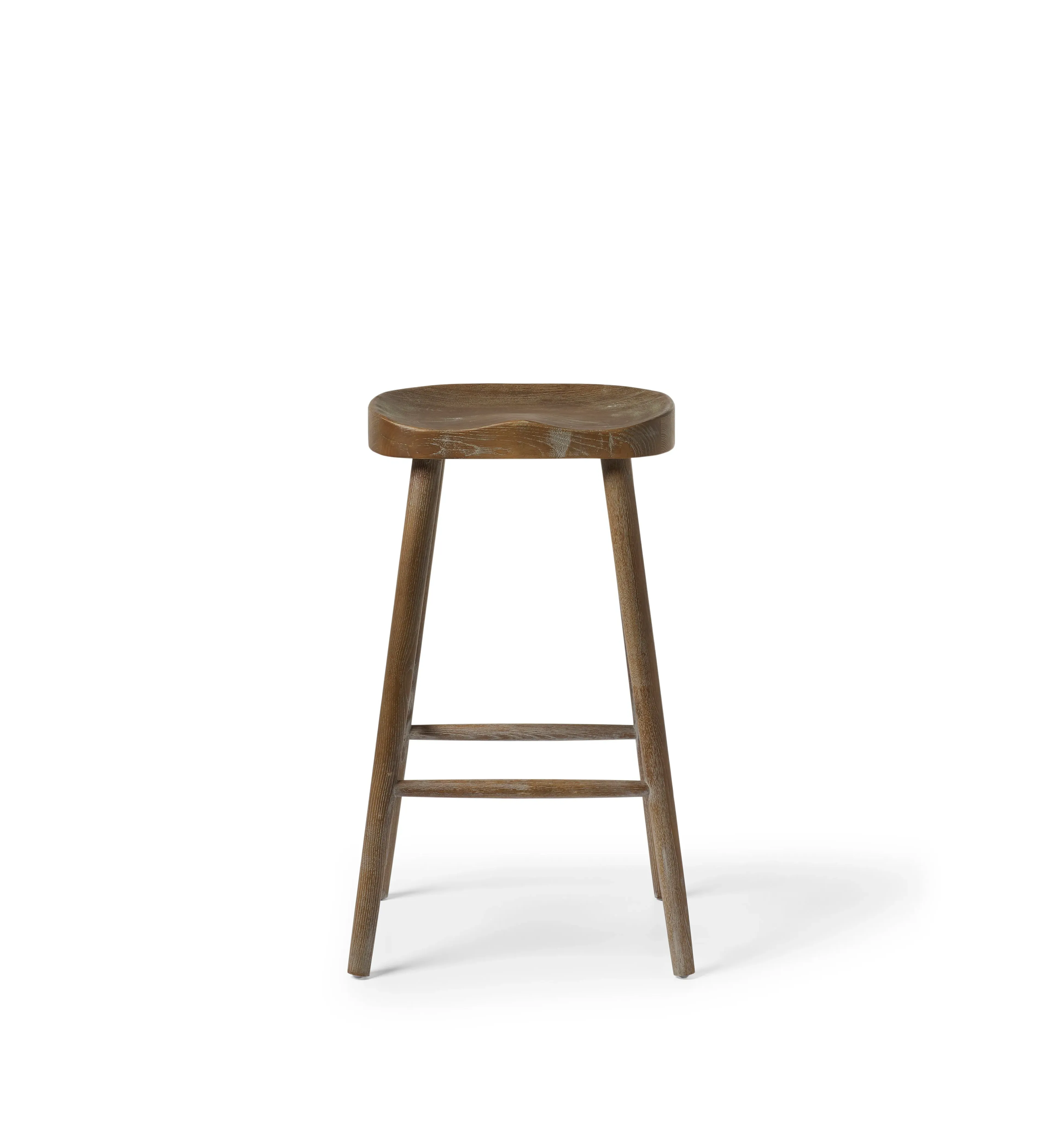 Taverna Bar Stool - Weathered Oak, Elm Wood