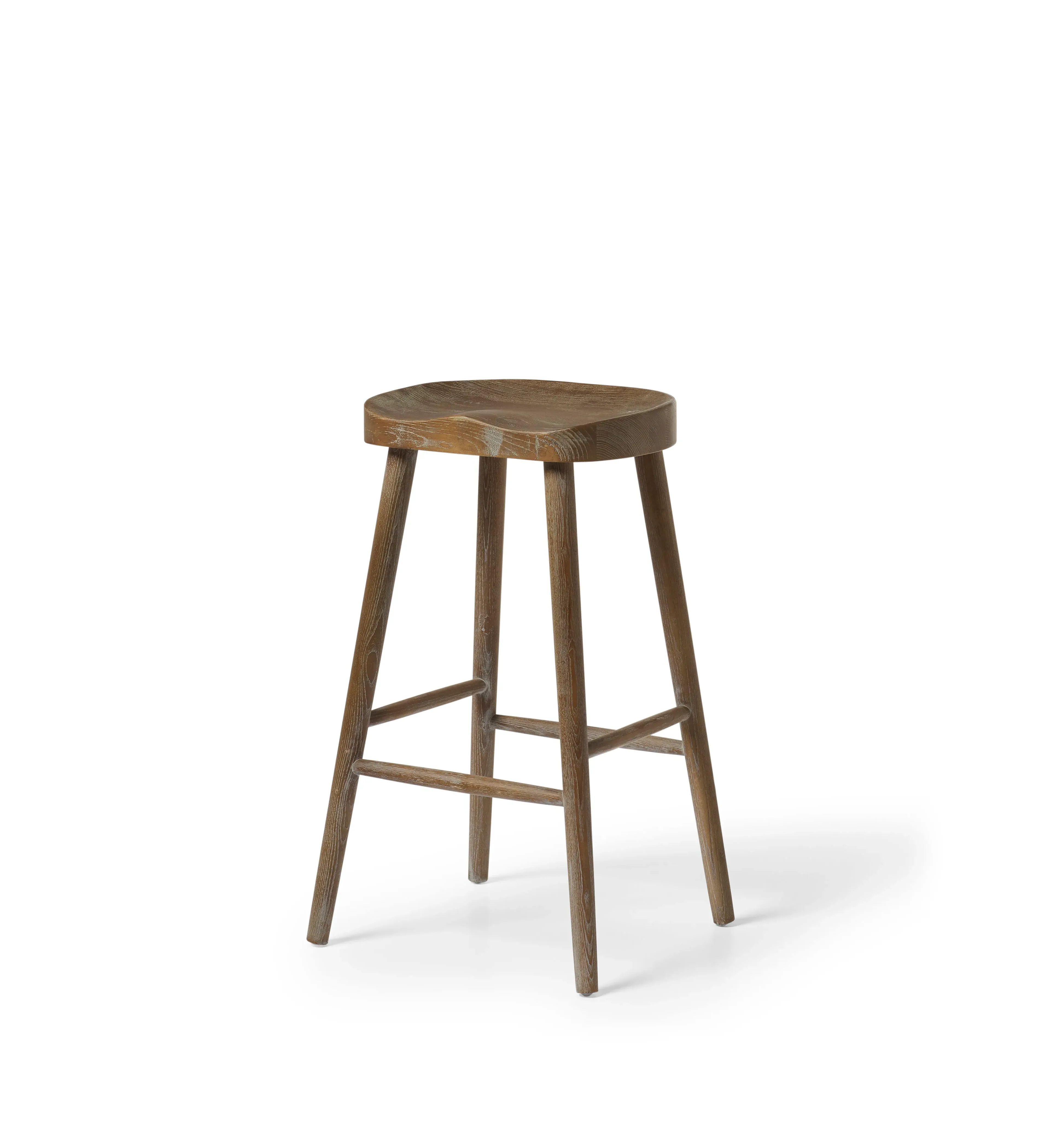 Taverna Bar Stool - Weathered Oak, Elm Wood image