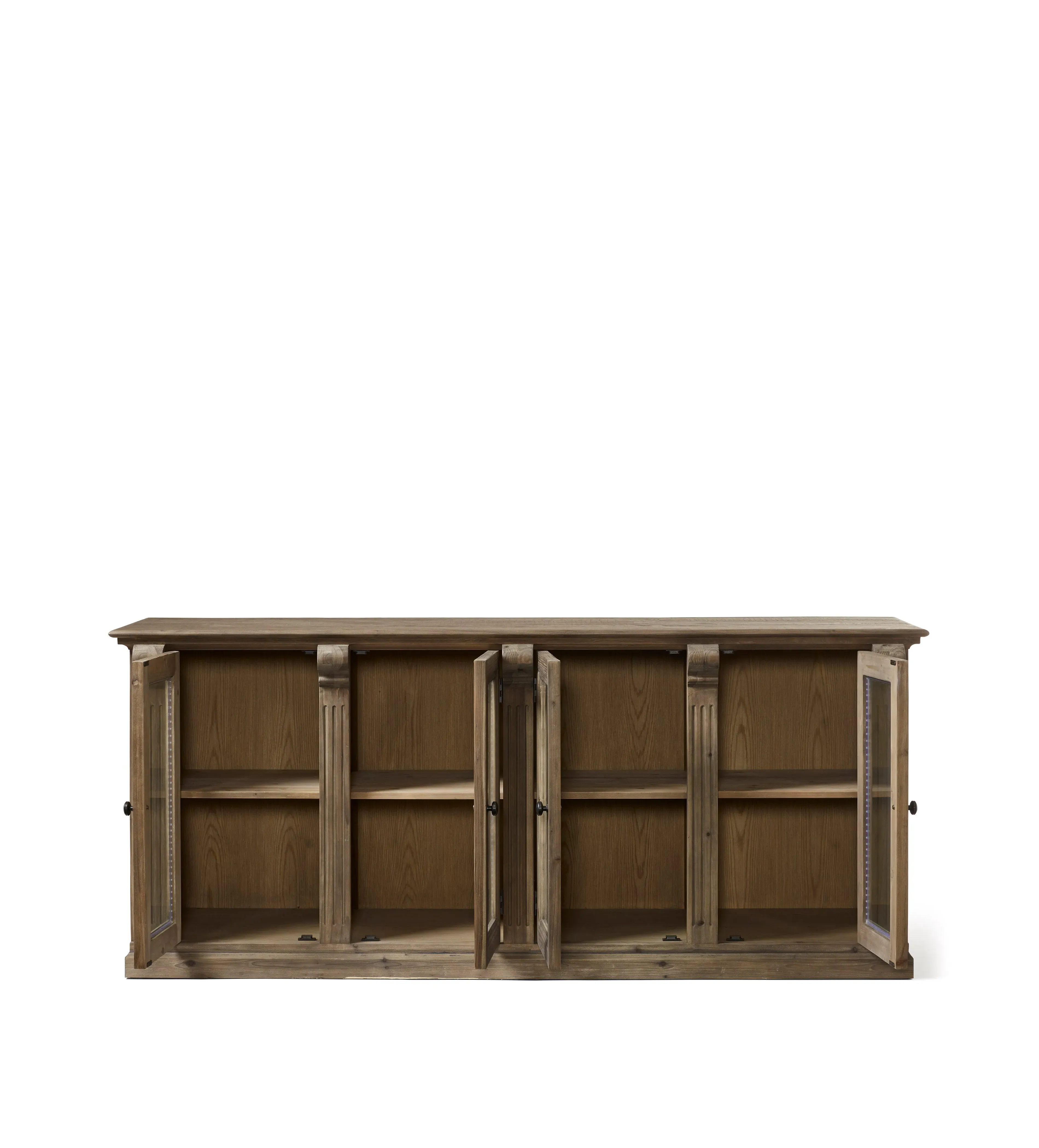 Theodora Sideboard with Glass Doors - Recycled Elm
