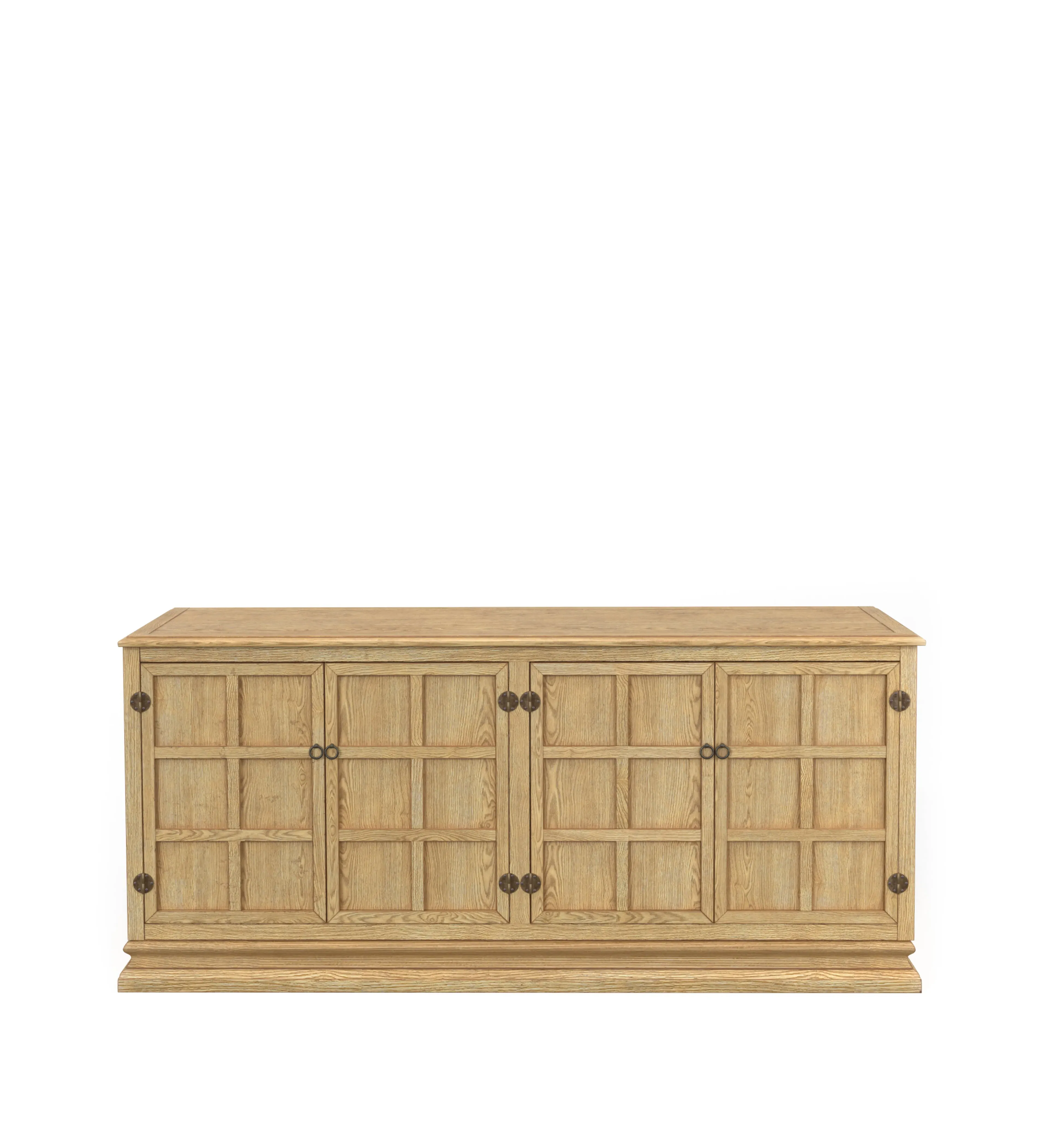 Turnus Sideboard with Brass Hinges - Weathered Oak image