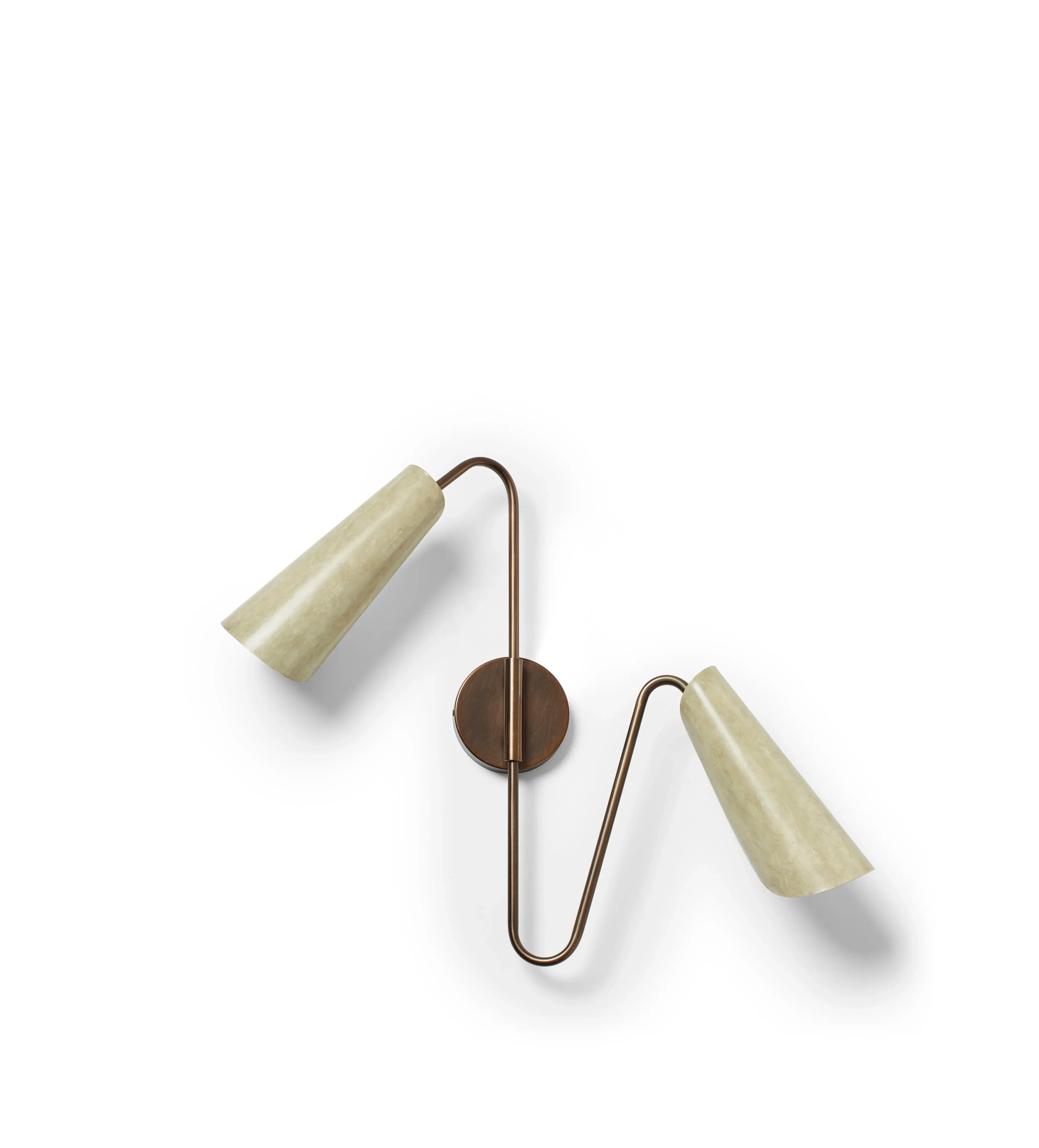 Twin Wall Light - Vellum, Metal image