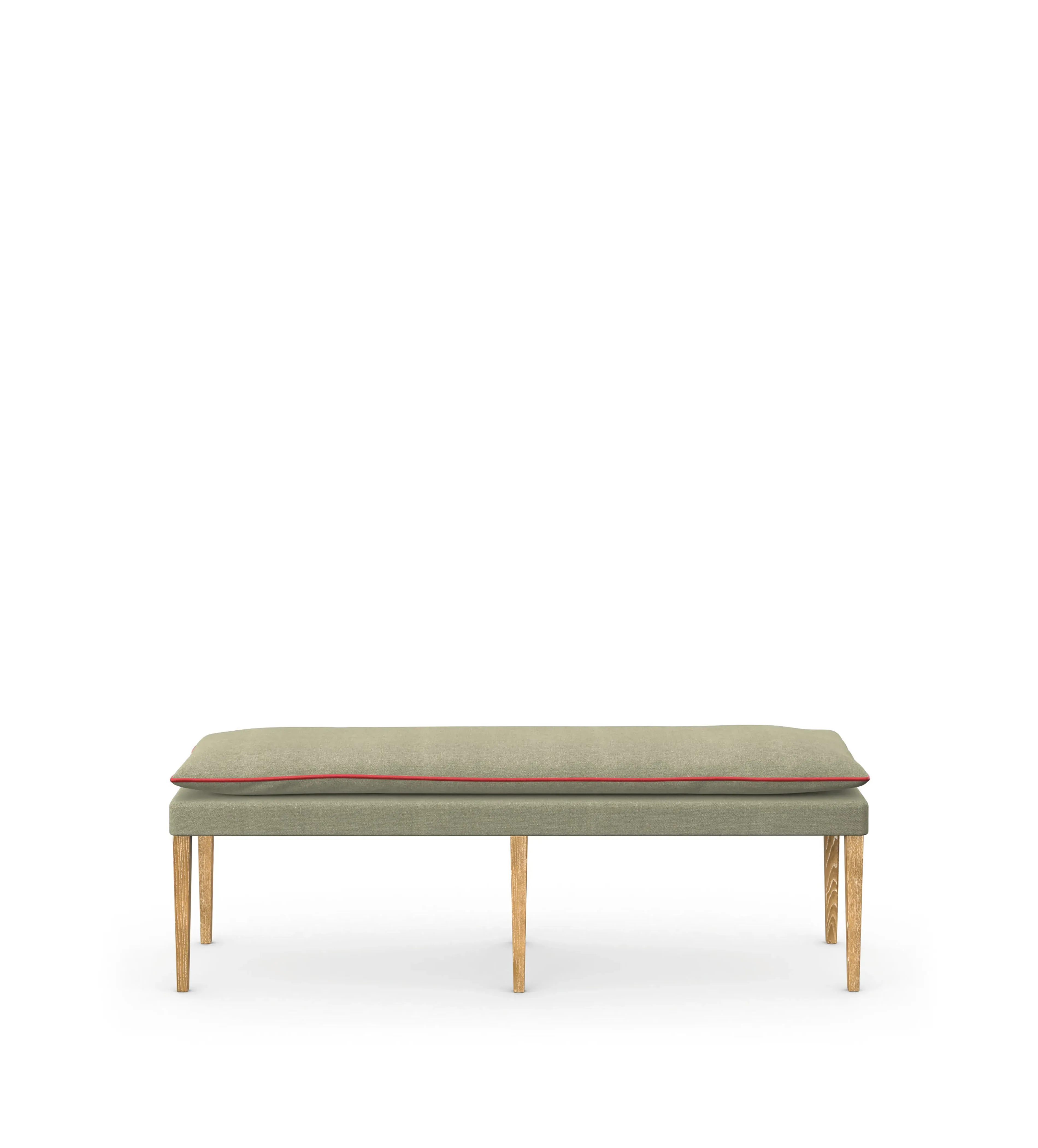 Upholstered Bench - Sage, Linen