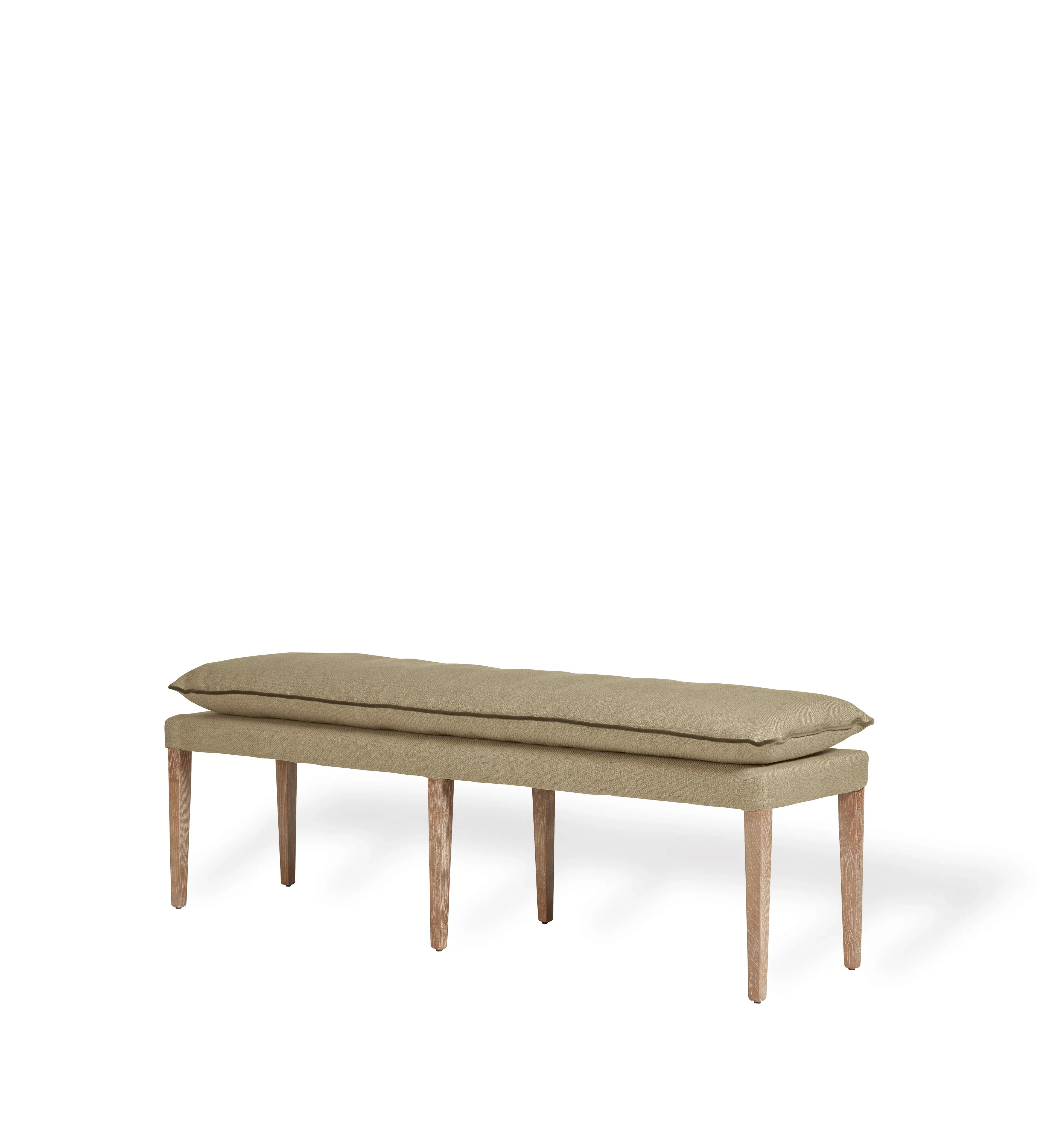 Upholstered Bench - Wild Oats, Linen image