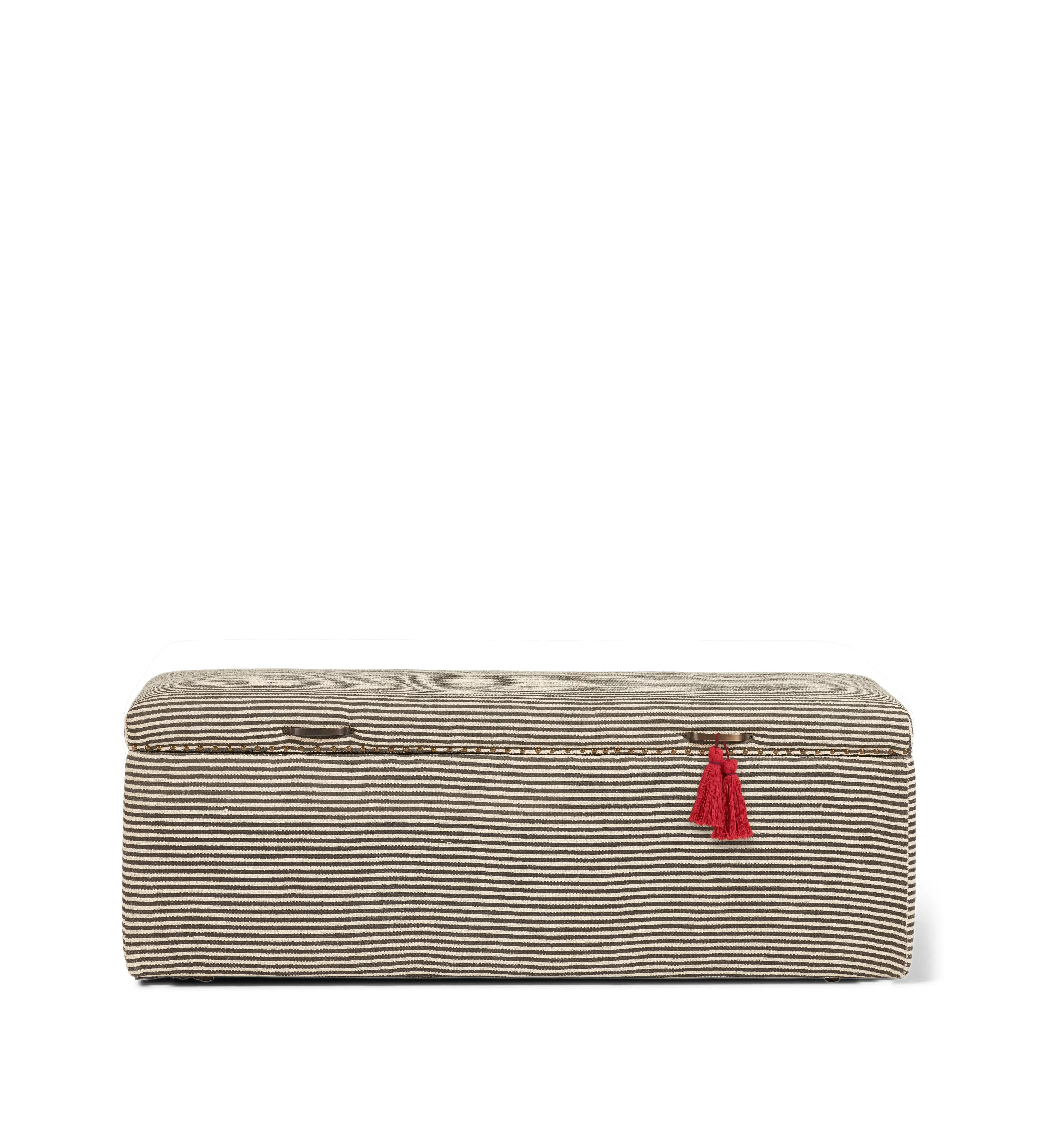 Upholstered Storage Trunk - Charcoal, Cotton