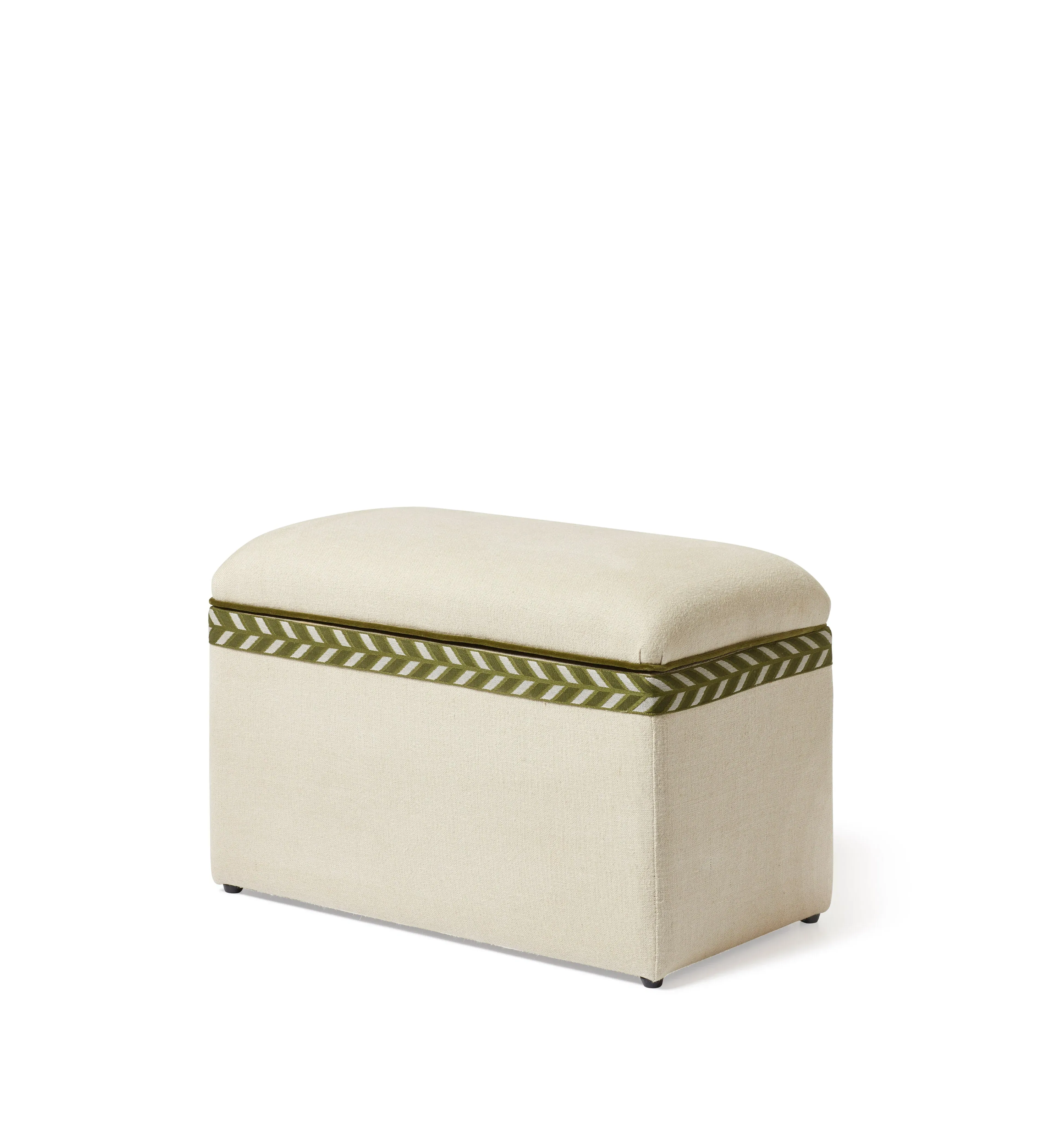 Upholstered Storage Trunk - Natural image