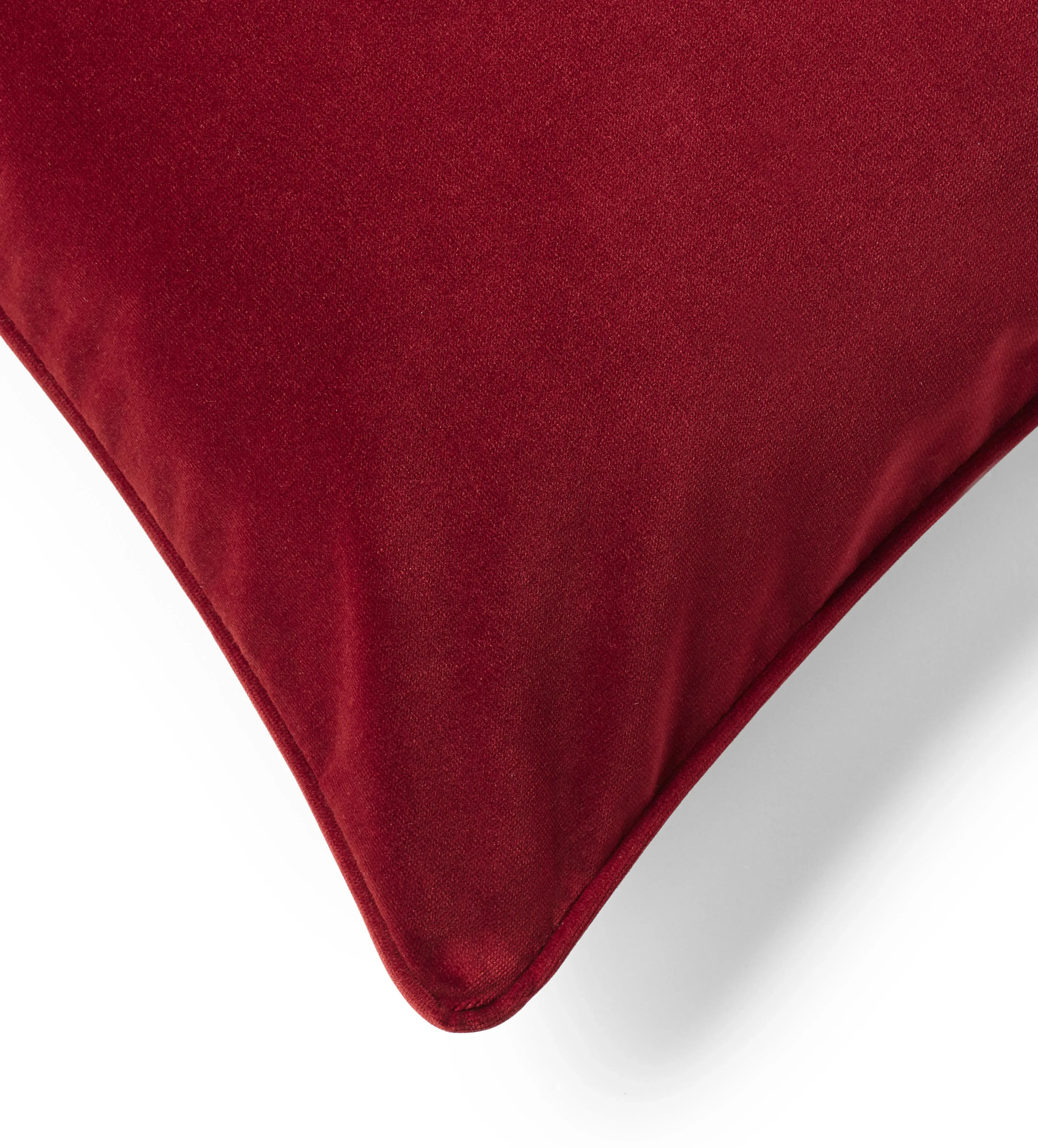 Velvet Cushion Cover - Madura Red, Polyester