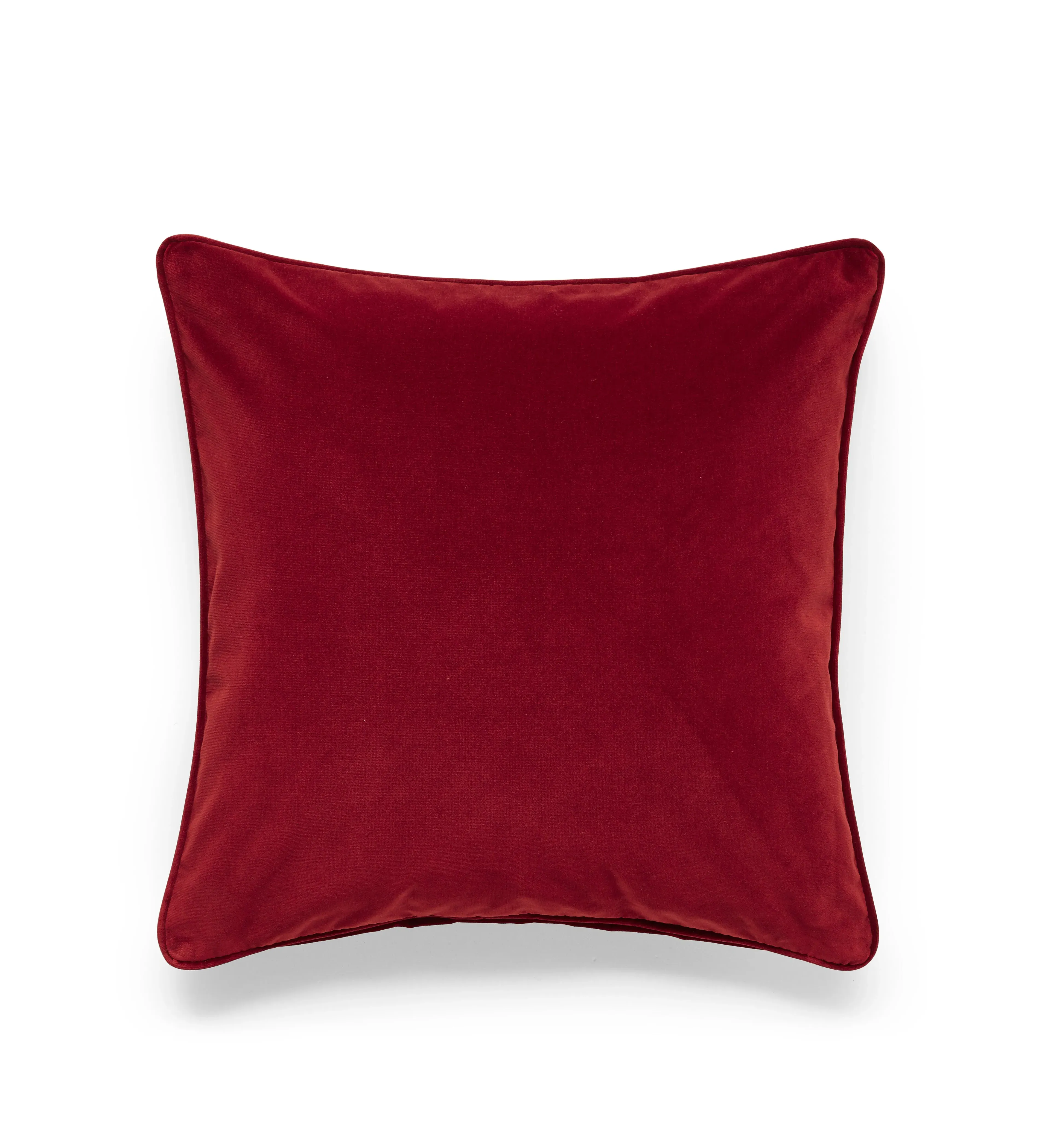 Velvet Cushion Cover - Madura Red, Polyester