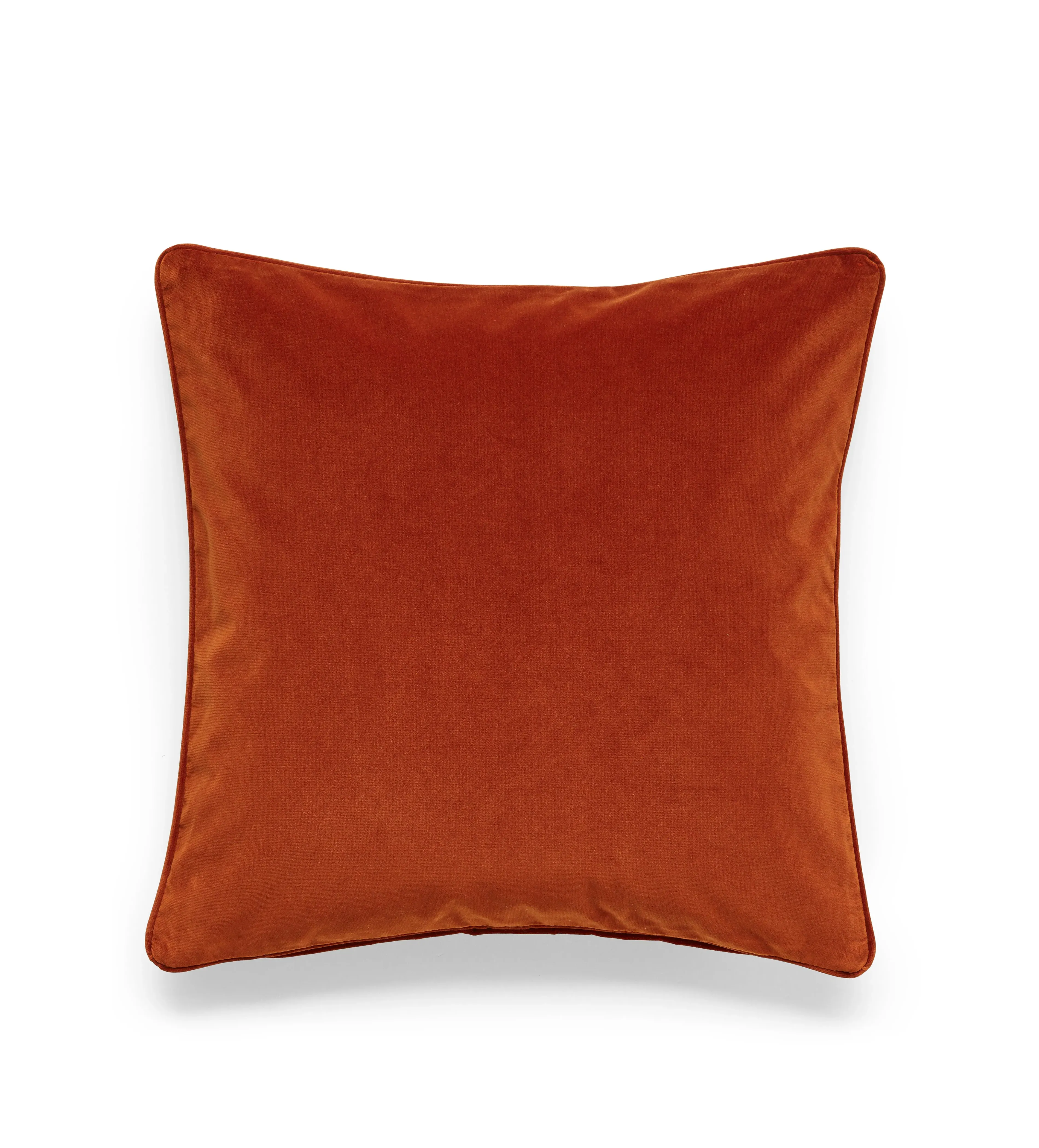 Velvet Cushion Cover - Spiced Orange, Polyester