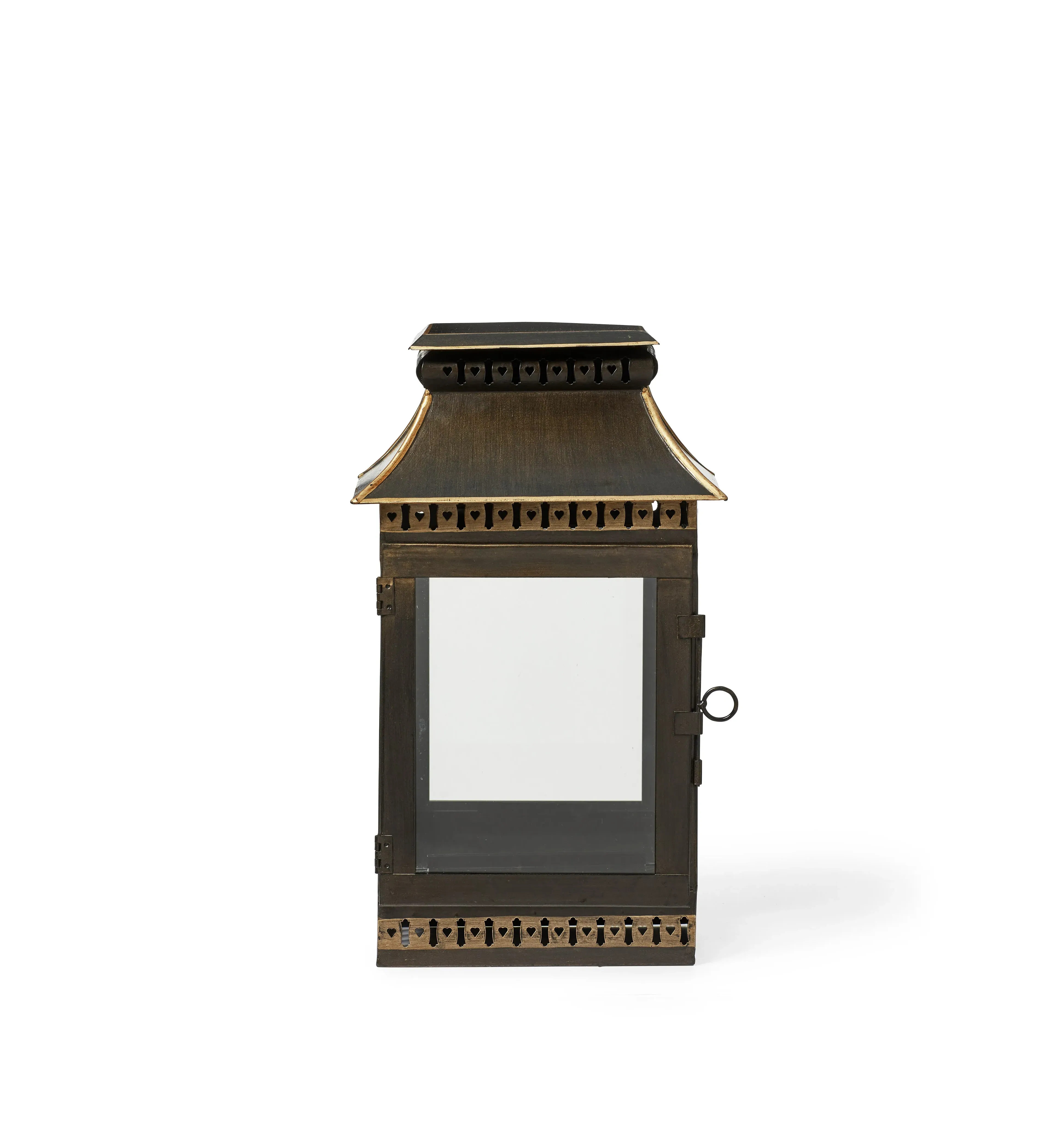 Wall Lantern Candle Holder - Brown, Metal image