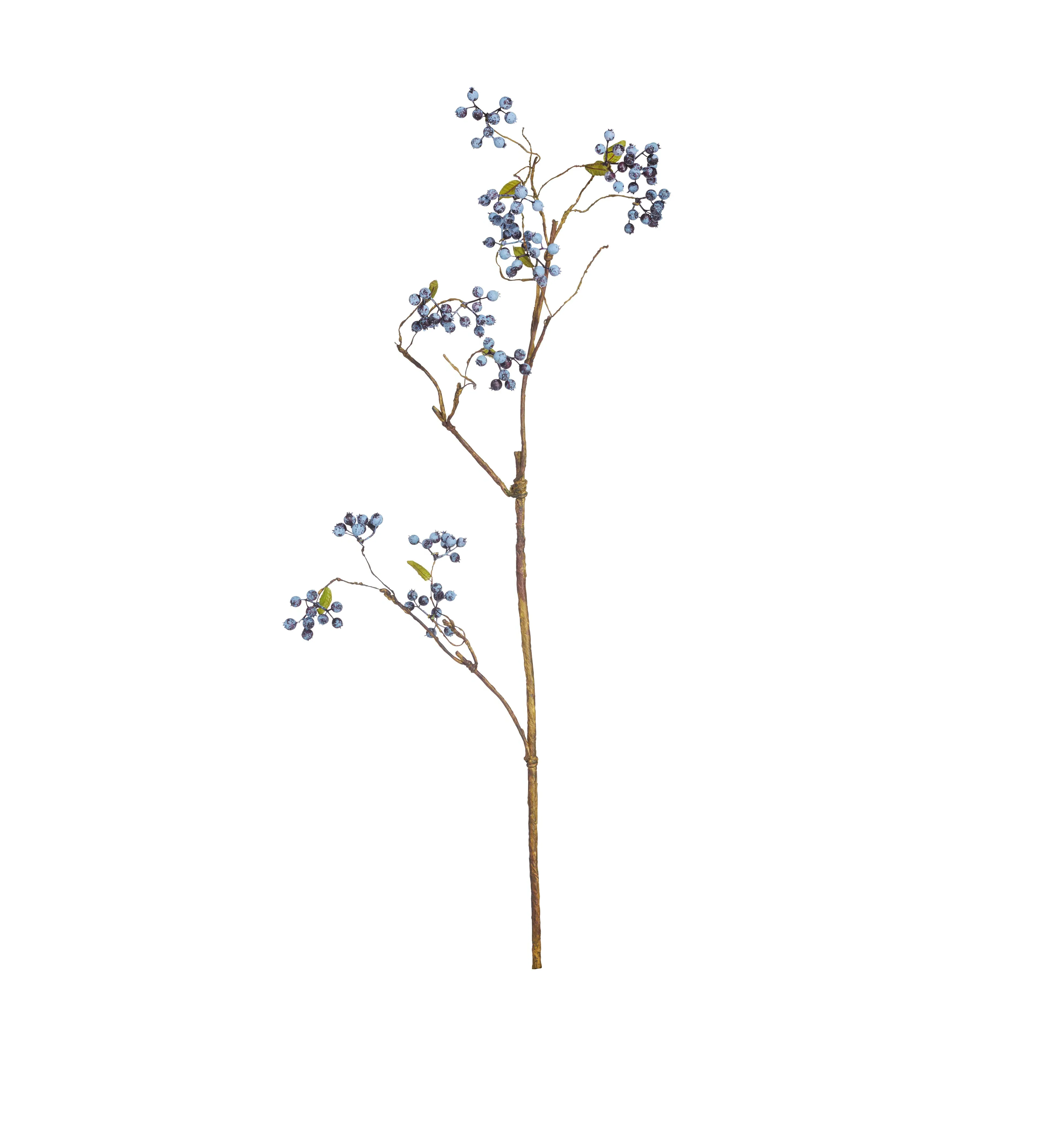 Wild Berry Stem - Blue, Faux