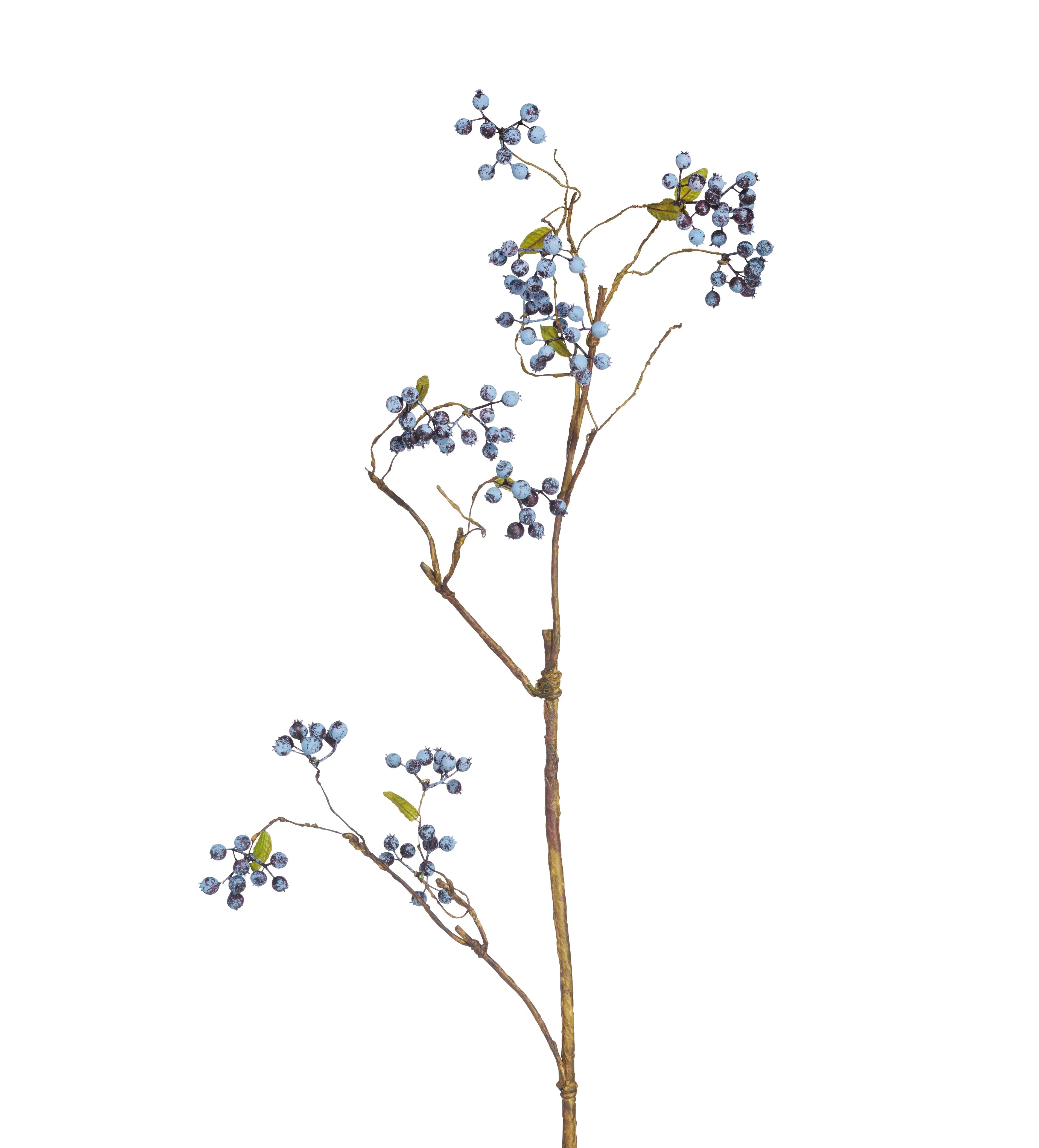 Wild Berry Stem - Blue, Faux image