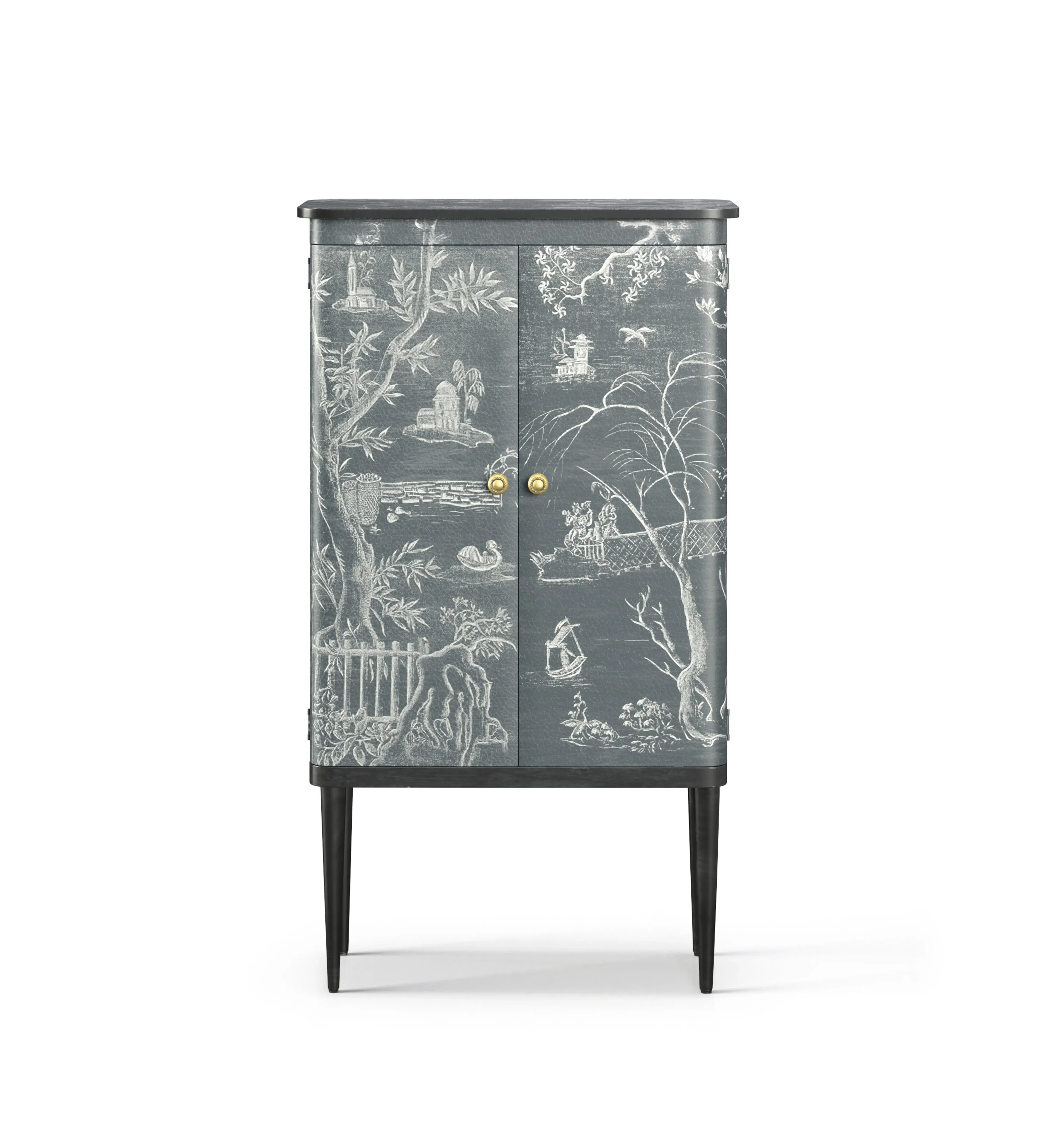 Wine Cabinet with Glass Racks - Petrol