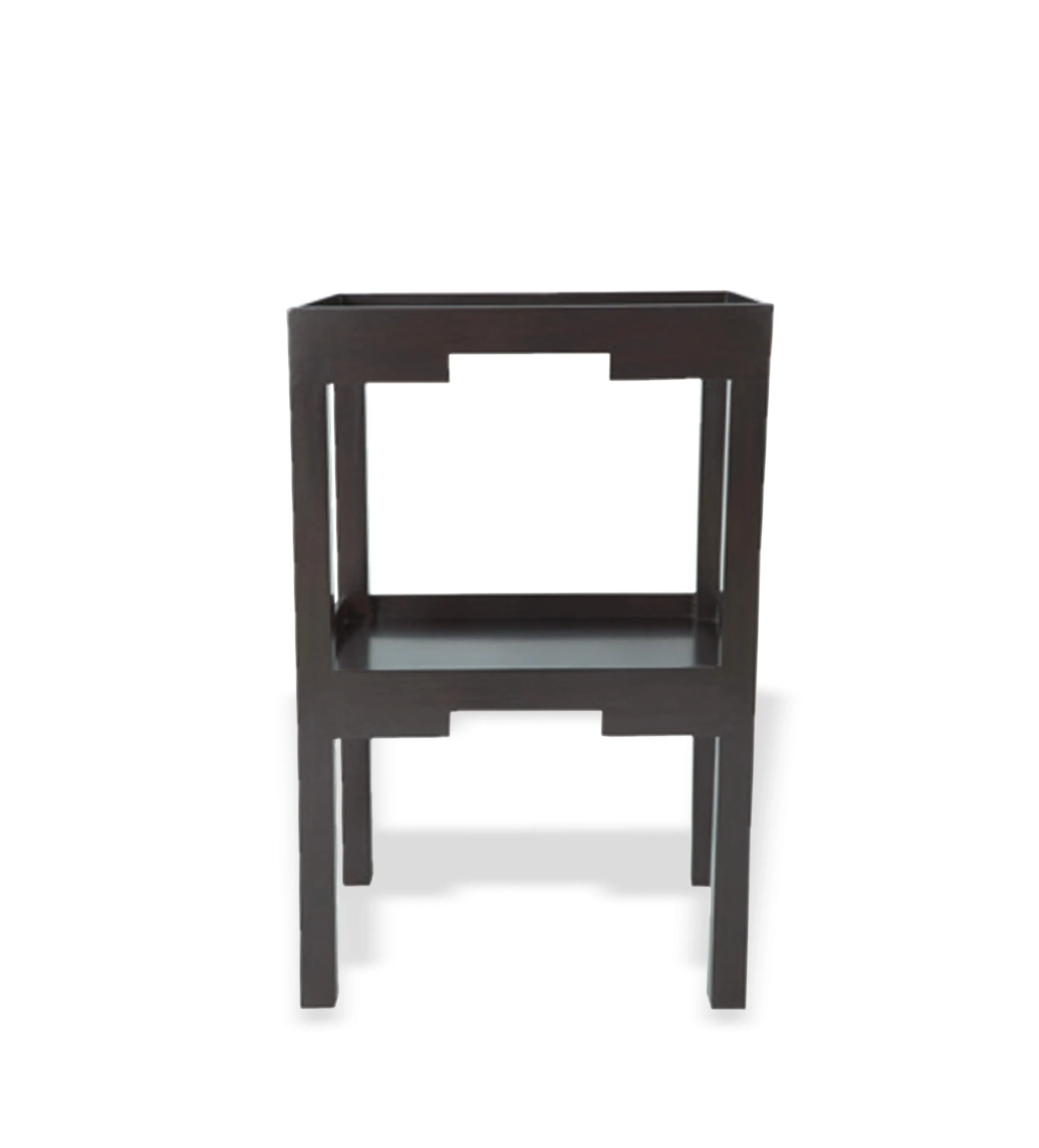 Wood Side Table - Ebony Brown image