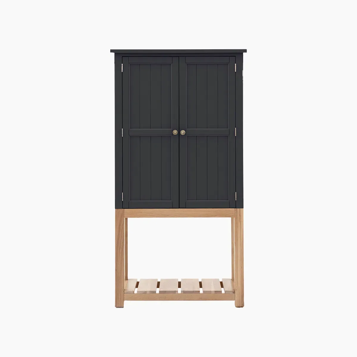 2-Door Cupboard with Shelves - Meteor, Oak image