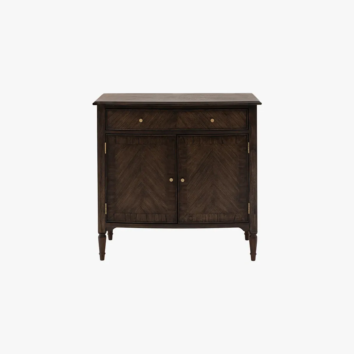 2-Door Sideboard with Turned Legs - Coffee, Wood image