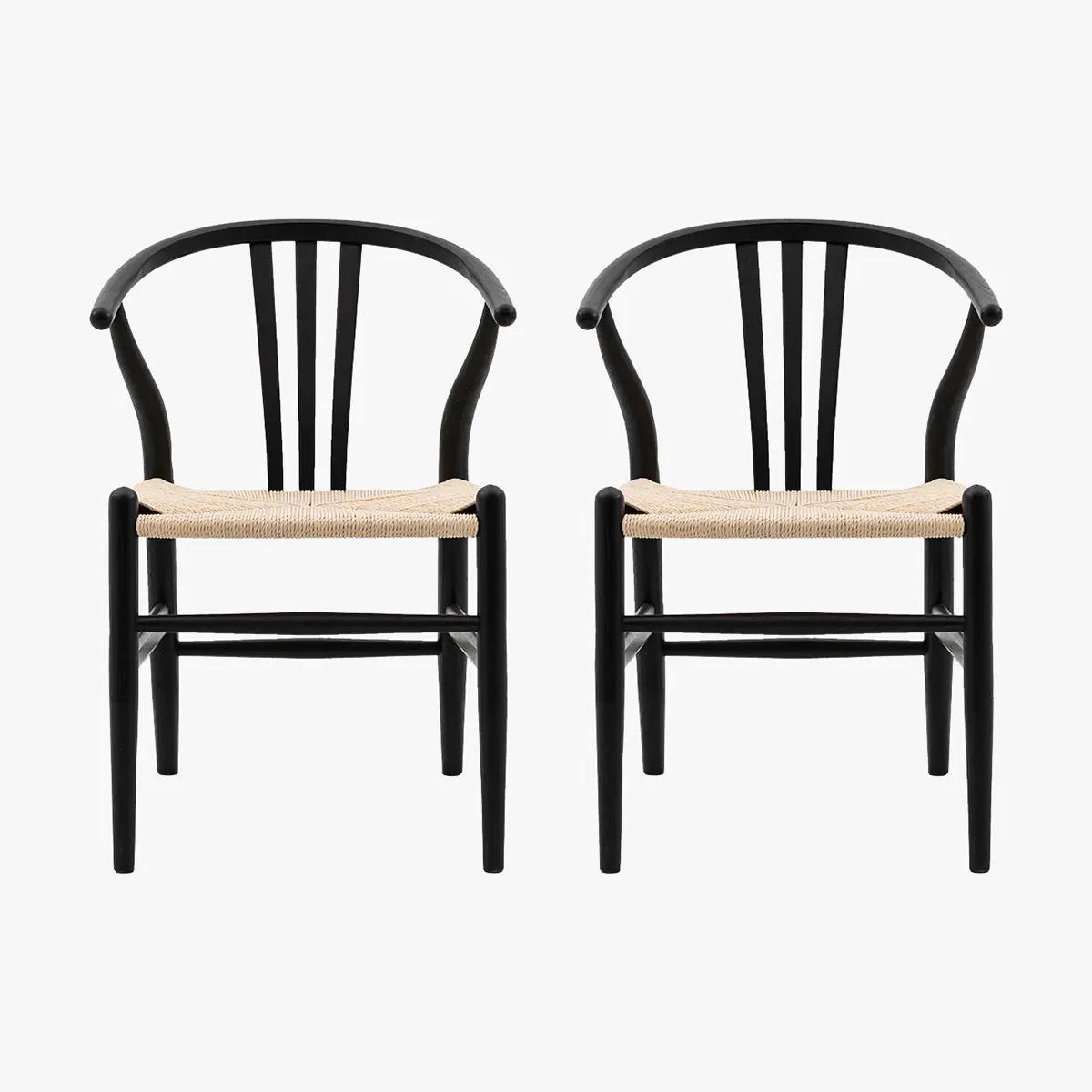 2-Piece Dining Chair Set - Black image