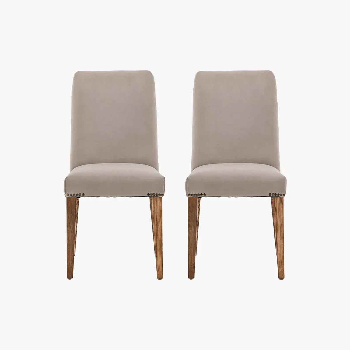 2-Piece Dining Chair Set - Dove, Upholstered