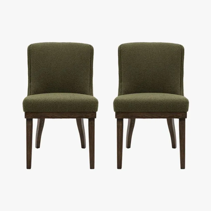 2-Piece Dining Chair Set - Green, Fabric image