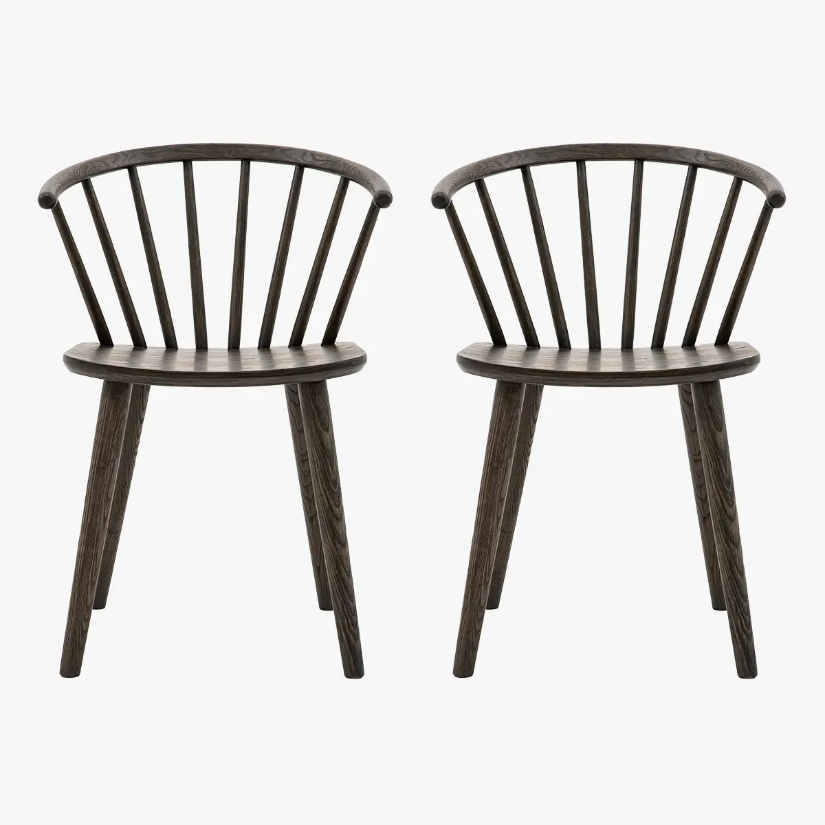 2-Piece Dining Chair Set - Mocha, Oak Wood image