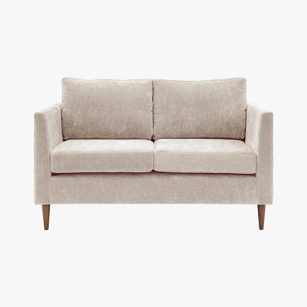 2-Seater Sofa Mid-Century Style - Light Grey