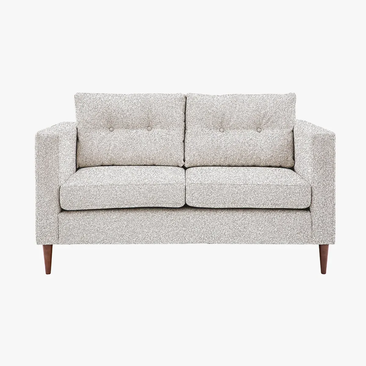 2-Seater Sofa with Block Arms - Natural