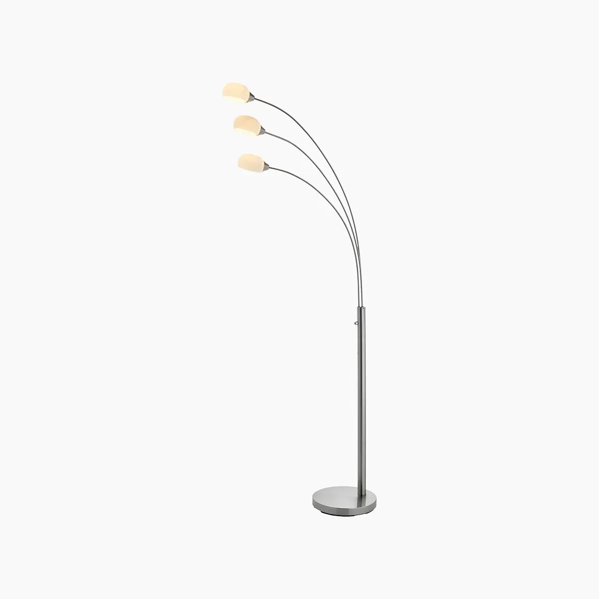 3-Arm Floor Lamp with LED - Silver, Metal image