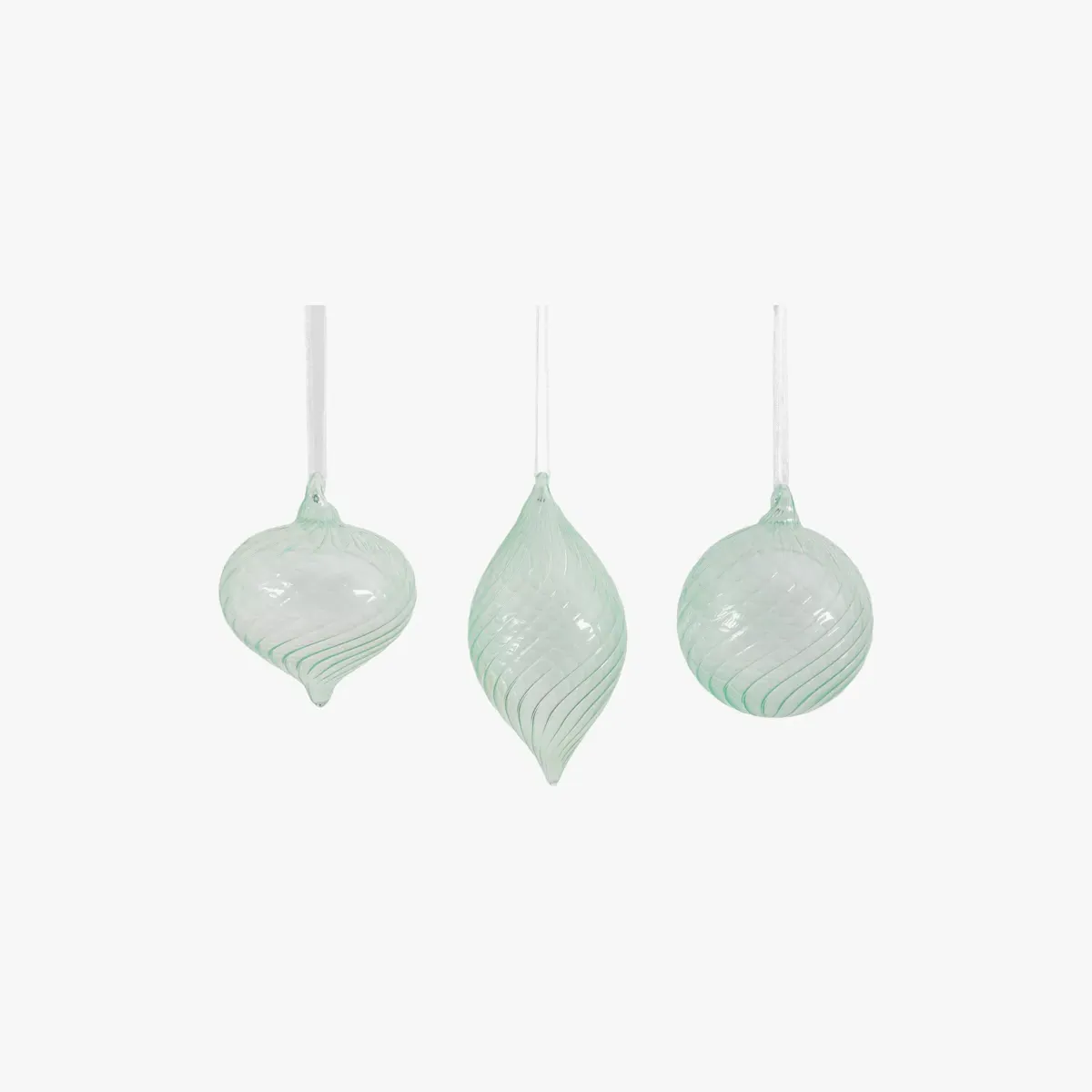 3-Piece Bauble Set - Mint Green image