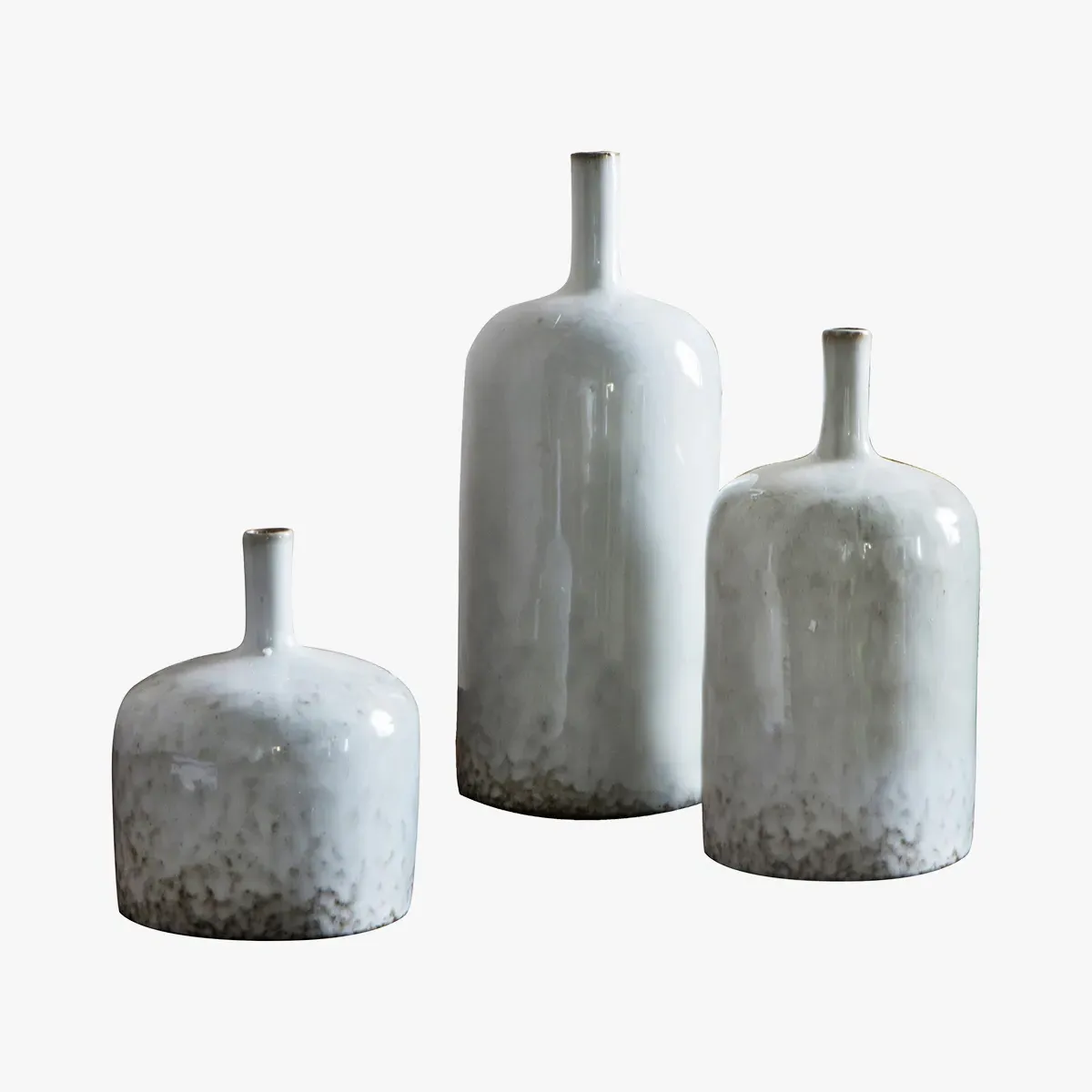 3-Piece Vase Set - Natural, Ceramic
