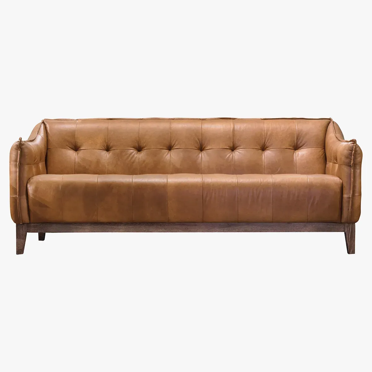 3-Seater Sofa - Golden Brown, Leather image