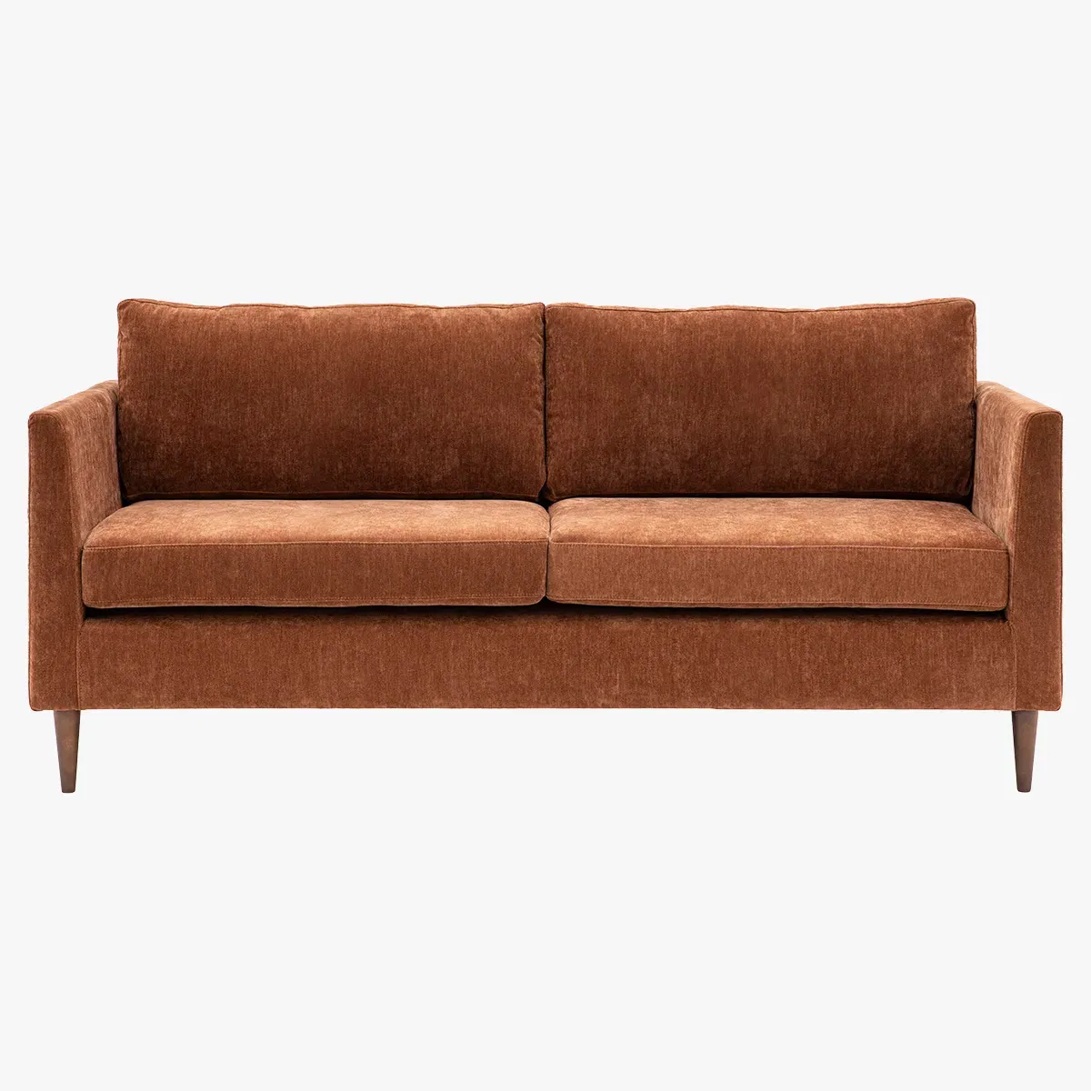 3-Seater Sofa Mid-Century Style - Rust