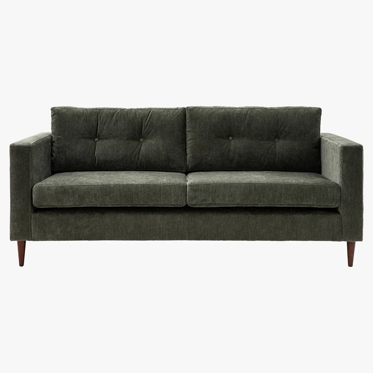 3-Seater Sofa with Block Arms - Forest