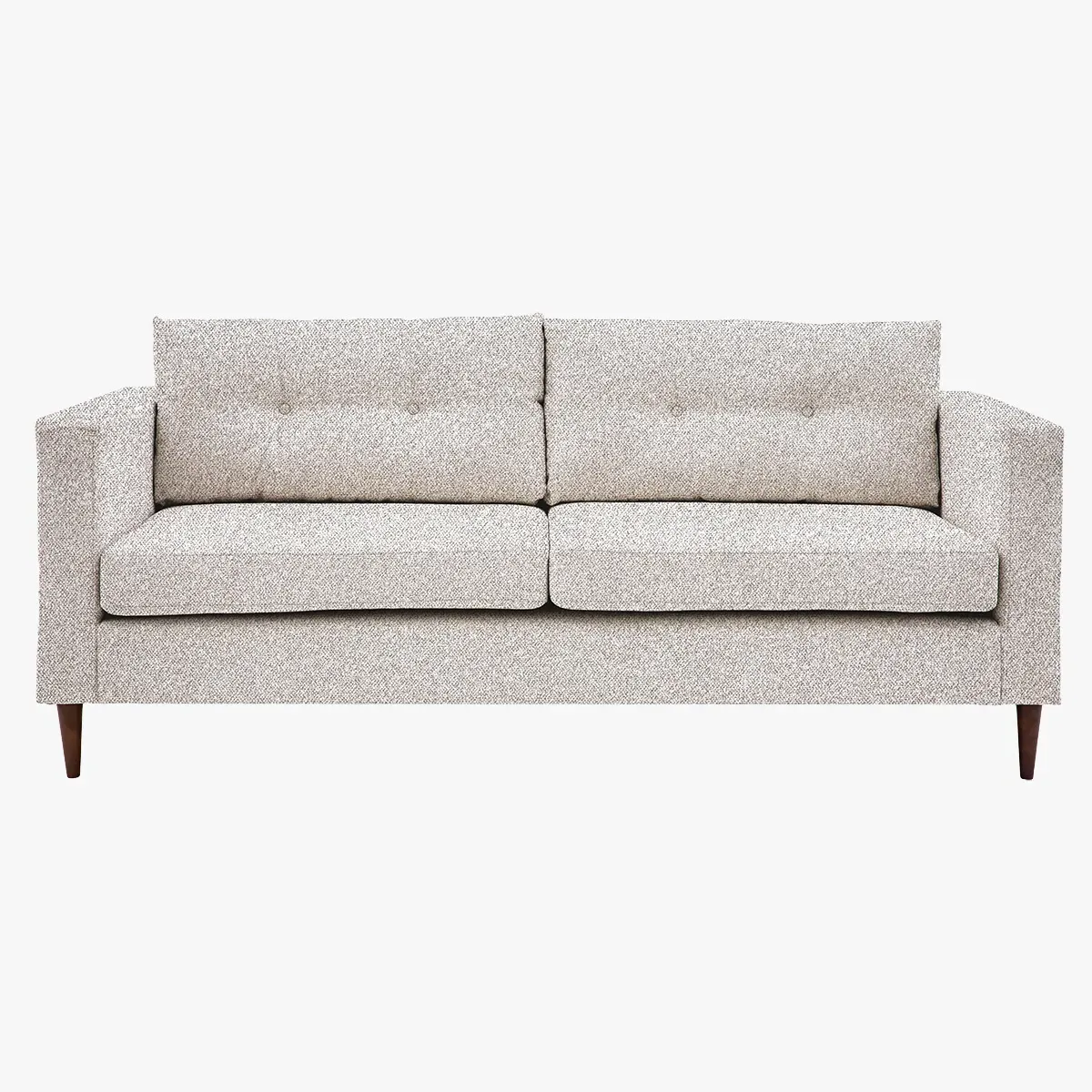 3-Seater Sofa with Block Arms - Natural